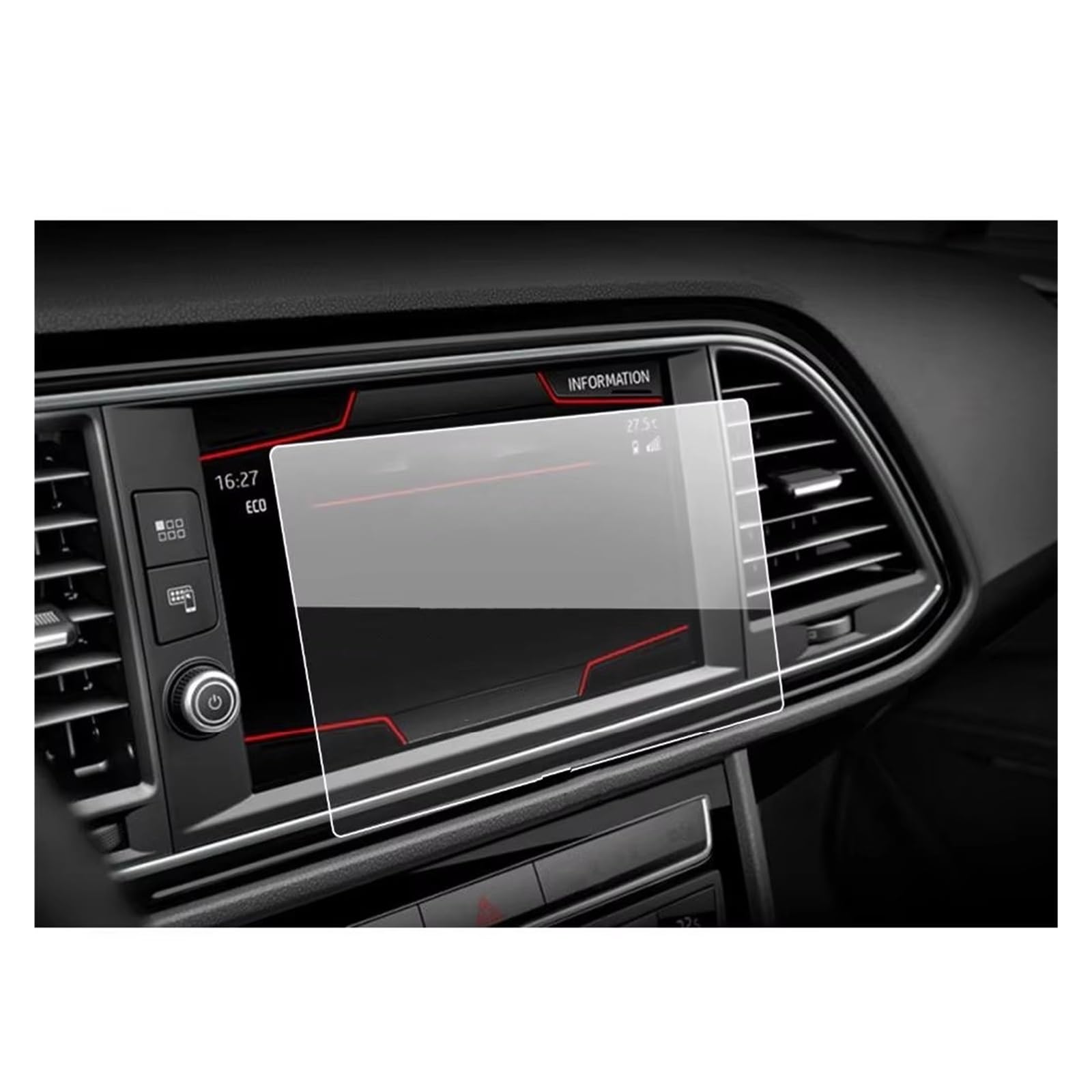 Displayschutzfolie Für Leon Für X-Perience 8 Zoll 2017 GPS Navigation Touch Center Display Auto Innen Zubehör Auto Displayschutzfolie Navigation Schutzfolie von BIISVM