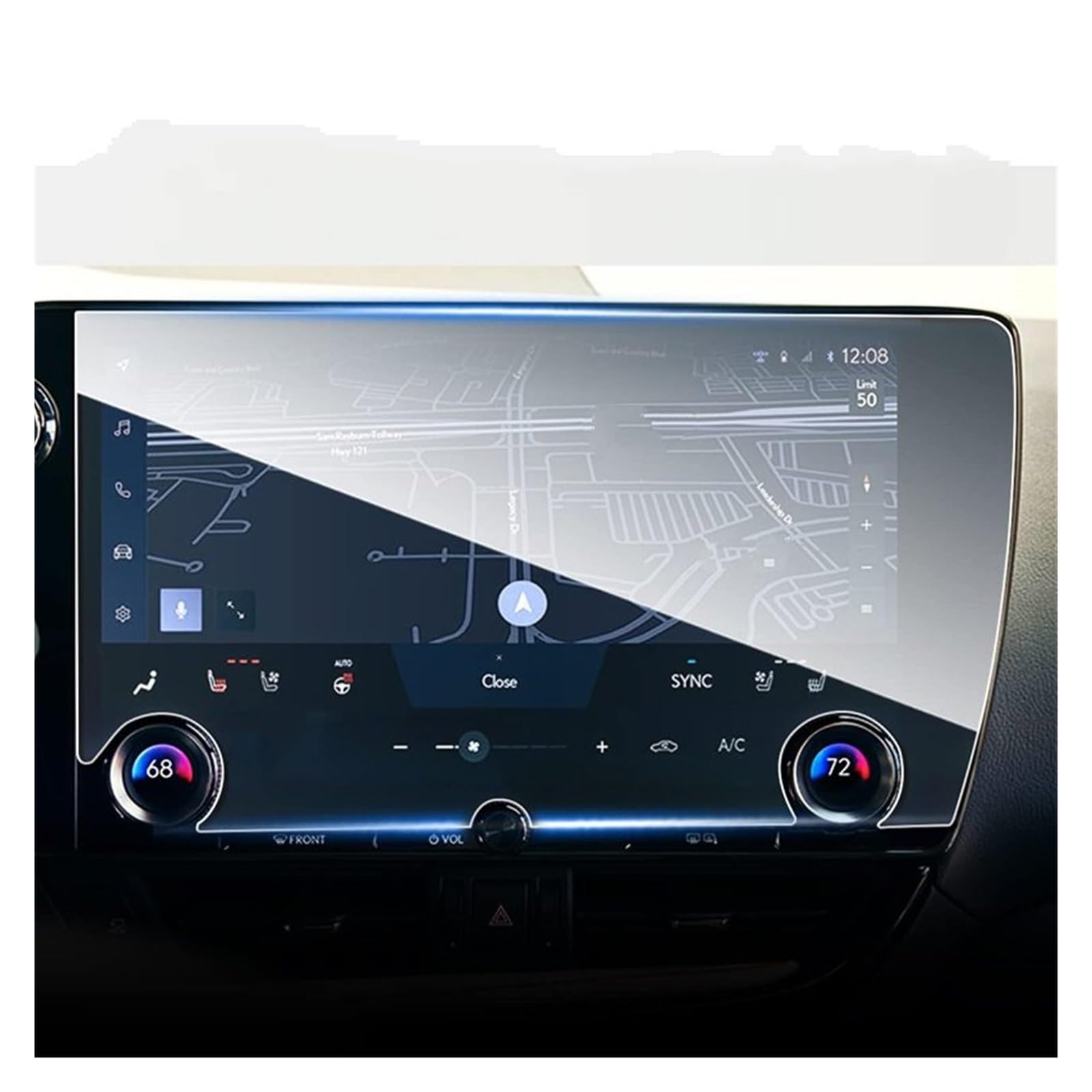 Displayschutzfolie Für Lexus NX250 NX350 NX350h NX450h+ 2022 2023 Auto-Navigationsbildschirm R Auto-Innenausstattung Gehärteter Glasfilmschutz Navigation Schutzfolie von BIISVM