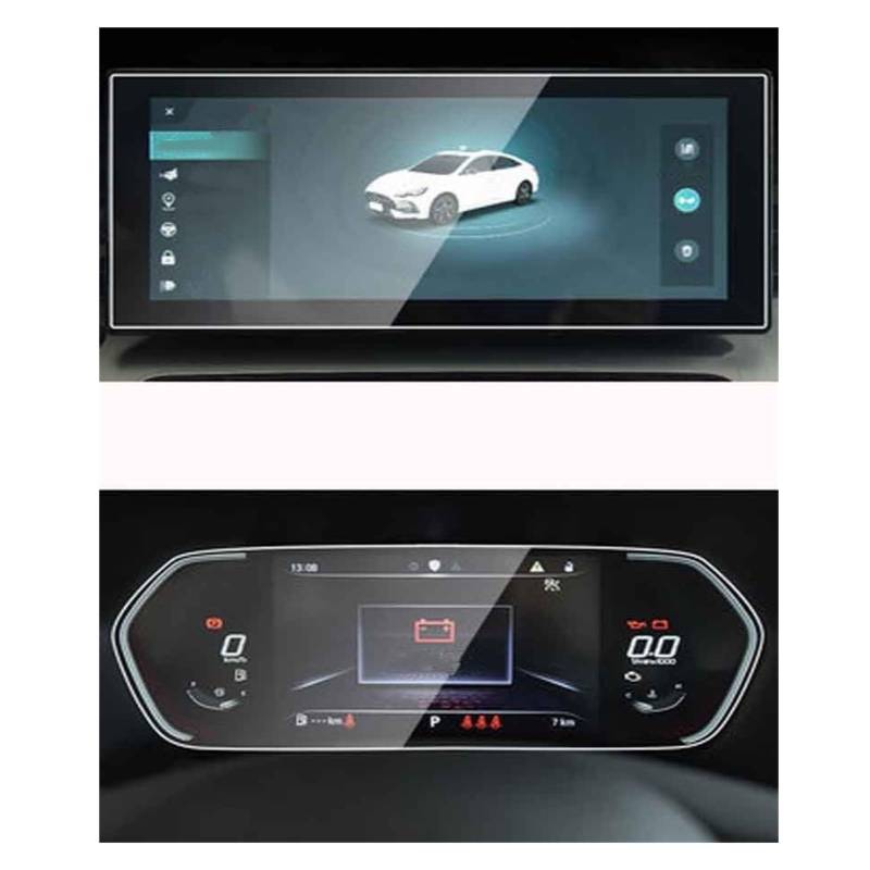 Displayschutzfolie Für MG Für GT 2022 Auto-Infotainment-Radio GPS-Navigationsbildschirm Instrumenten-Armaturenbrett-Schutzfolie Aus Gehärtetem Glas Navigation Schutzfolie von BIISVM