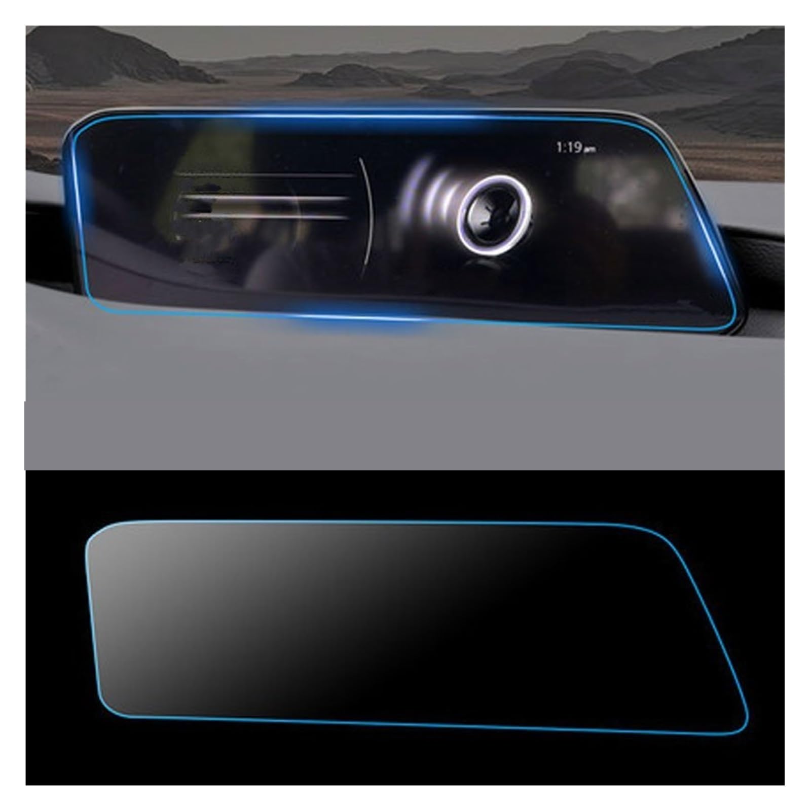 Displayschutzfolie Für Mazda 3 2019 2020 2021 8,8 Zoll GPS-Navigation Displayschutzfolie Aus Gehärtetem Glas PET-Instrumententafel-Schutzfolie Navigation Schutzfolie von BIISVM