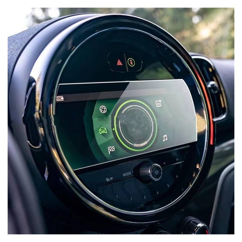 Displayschutzfolie Für Mini Für Cooper 2016-2022 8,8 Zoll Auto-Infotainment-Radio GPS-Navigation Auto-Schutzfolie Aus Gehärtetem Glas Navigation Schutzfolie von BIISVM