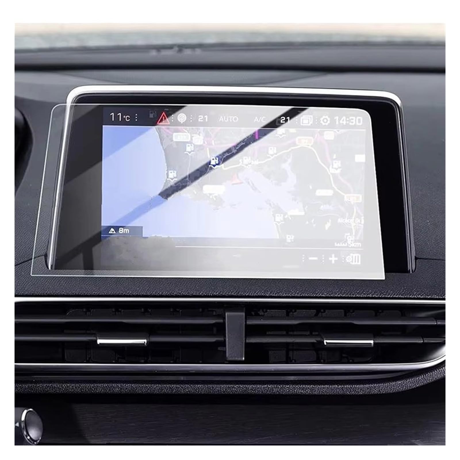 Displayschutzfolie Für Peugeot 3008 5008 GT 4008 2016 2017 2018 2019 2020 Auto-Infotainment-Navigation Displayschutzfolie Aus Gehärtetem Glas Navigation Schutzfolie von BIISVM