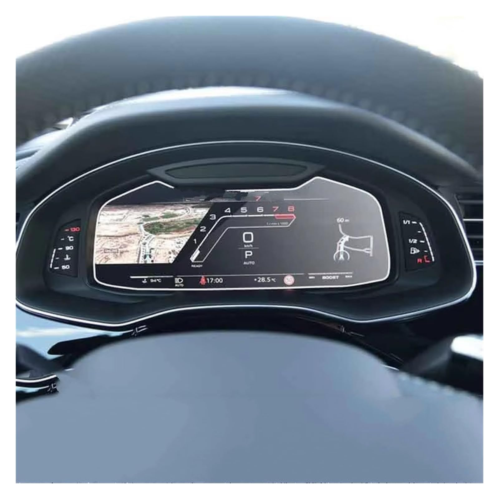 Displayschutzfolie Für Q8 Für Q7 2020 2021 Radio GPS LCD Armaturenbrett Displayschutzfolie Autonavigation Displayschutzfolie Aus Gehärtetem Glas Navigation Schutzfolie von BIISVM