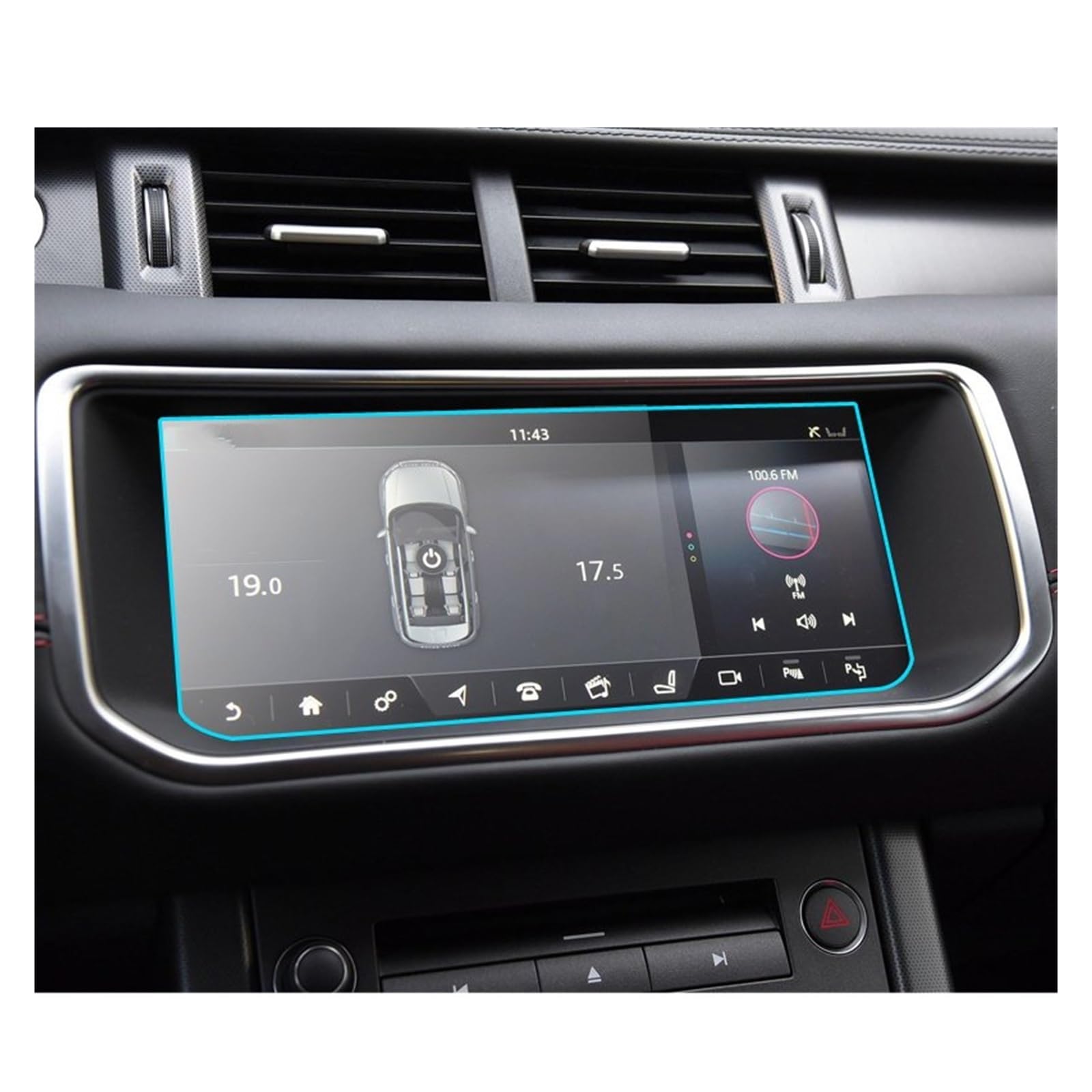 Displayschutzfolie Für Range Für Rover Für Evoque 2013-2018 Auto GPS-Navigation Touchscreen Gehärtetem Glas Schutzfolie Navigation Schutzfolie von BIISVM