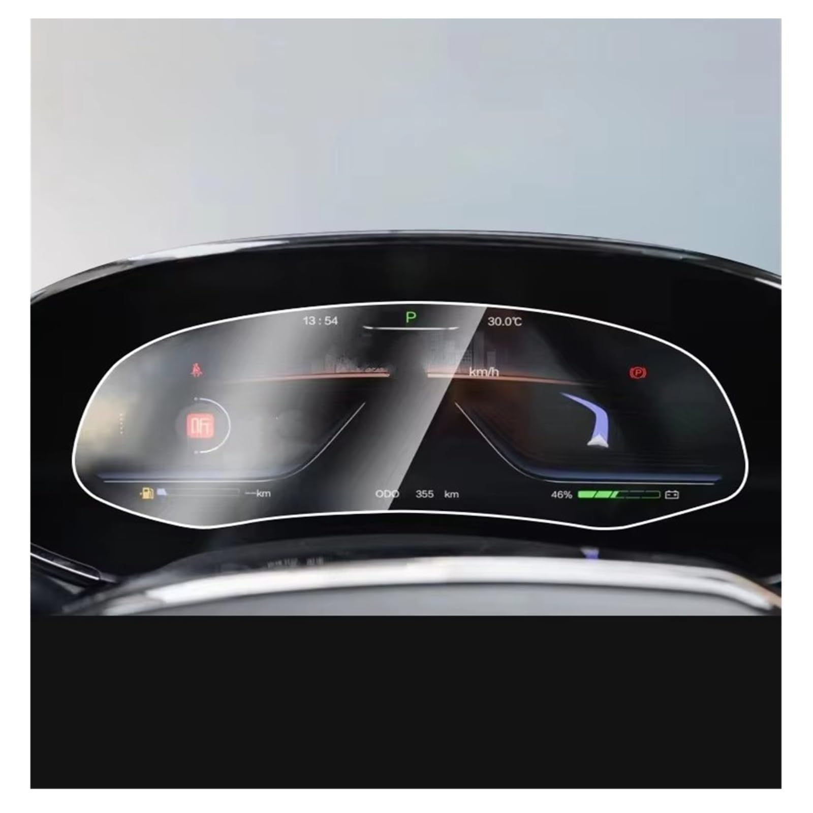 Displayschutzfolie Für SKYWELL Für ET5 2020 2021 2022 12,8 Zoll LCD GPS-Navigation Und Dashboard-Touchscreen-Schutzfolie Aus Gehärtetem Glas Navigation Schutzfolie von BIISVM