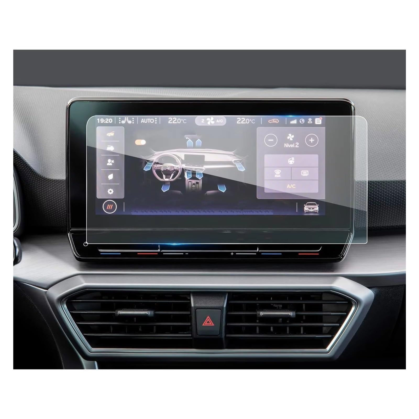 Displayschutzfolie Für Seat Für Leon MK4 2020 Auto 10 Zoll Auto GPS Navigation Anti-Scrfatch Zubehör Gehärtetes Glas Displayschutzfolie Navigation Schutzfolie von BIISVM