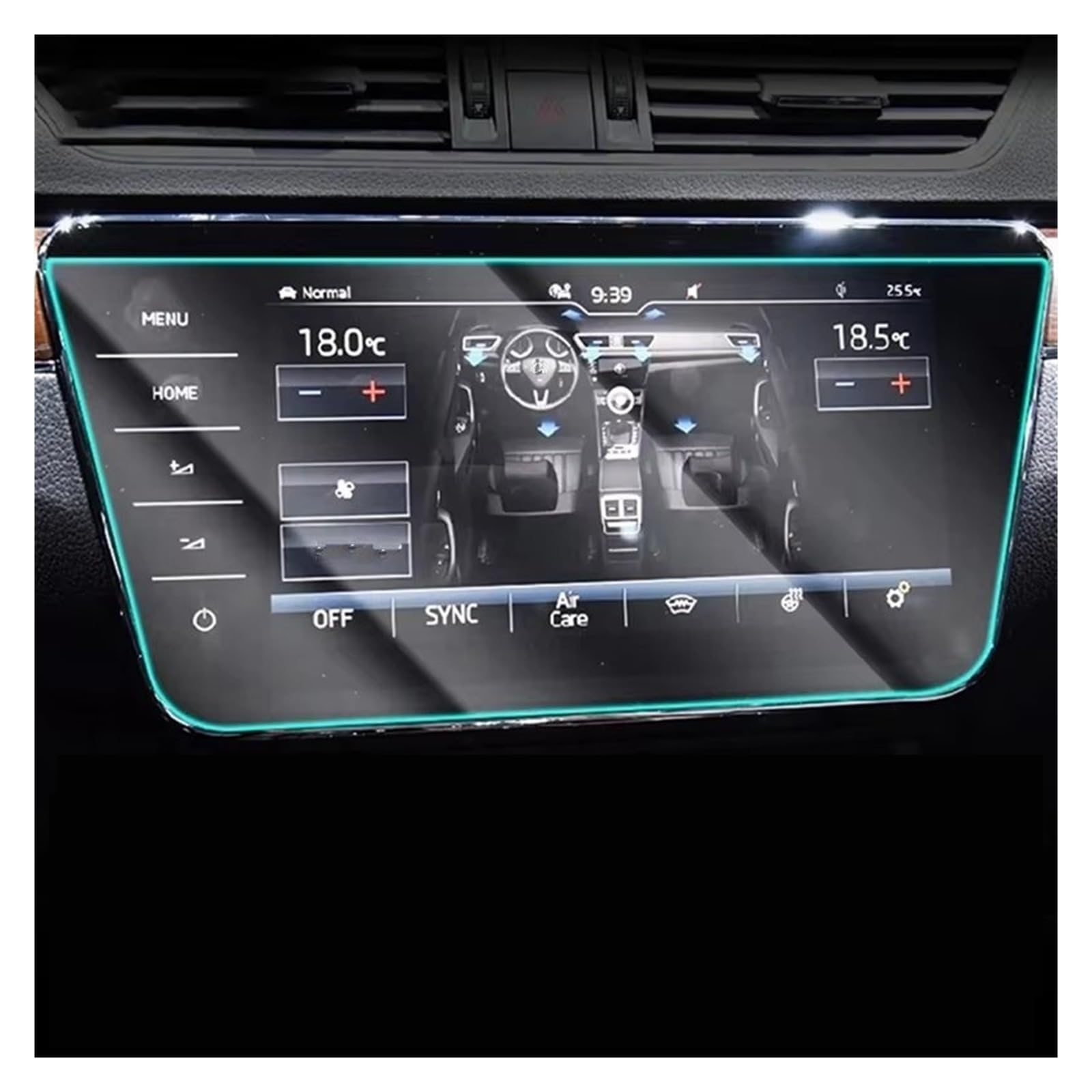 Displayschutzfolie Für Skoda Für Superb 2018-2023 Navigationsanzeige High DefinitionTempered Glass Displayschutzfolie Auto-Innenraum Autozubehör Navigation Schutzfolie von BIISVM