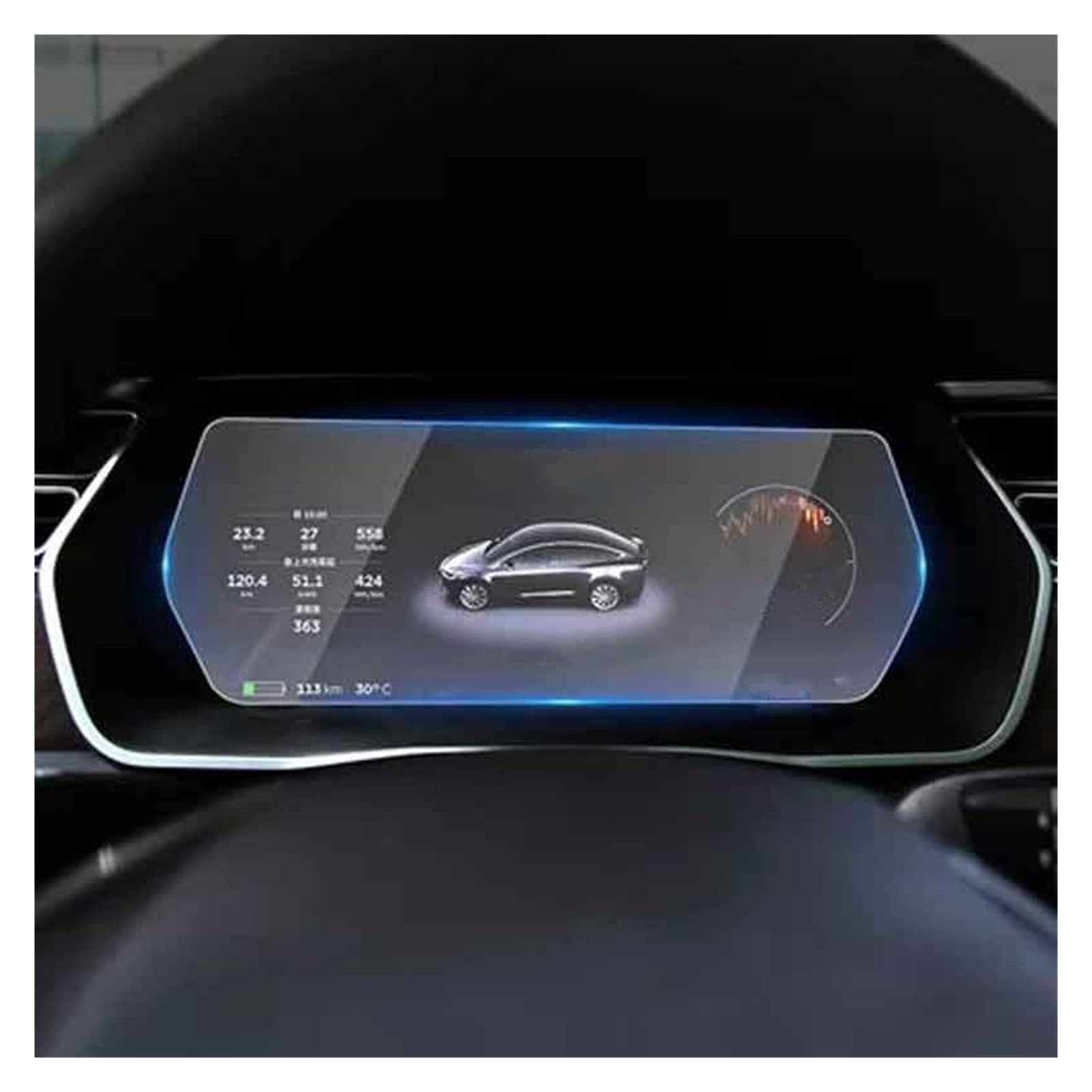 Displayschutzfolie Für Tesla Für Modell Für X/S GPS Navigation Tacho Bildschirm Gehärtetem Glas Schutz Film Auto Innen Aufkleber Center Bildschirm Navigation Schutzfolie von BIISVM