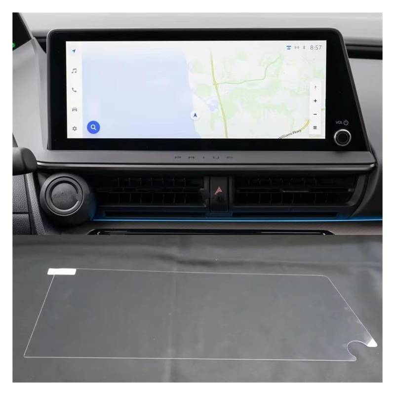 Displayschutzfolie Für Toyota Für Prius Für Prime 2023 12,3 Zoll Auto-Infotainment-GPS-Navigationsfilm LCD-Bildschirm Displayschutz Aus Gehärtetem Glas Navigation Schutzfolie von BIISVM