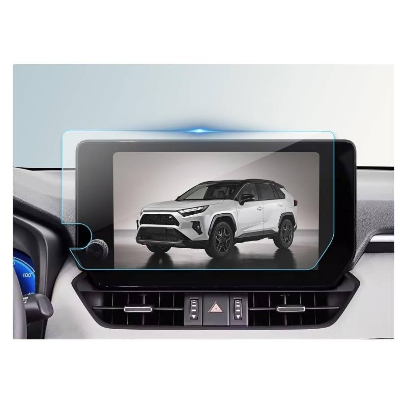 Displayschutzfolie Für Toyota Für RAV4 2023 2024 Auto LCD GPS Navigation Gehärtetem Glas Touch Screen Film Protector Navigation Schutzfolie von BIISVM