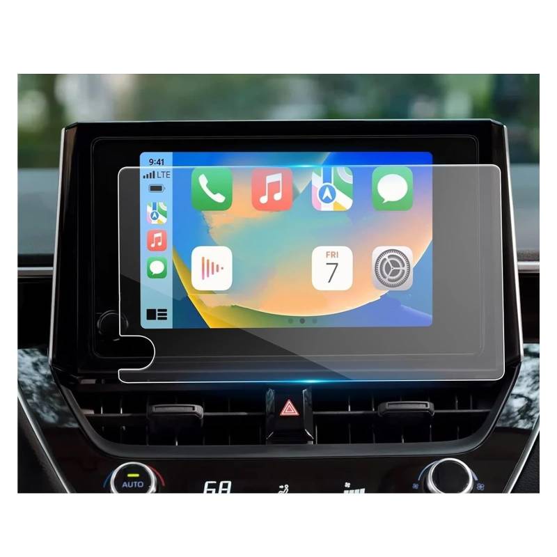 Displayschutzfolie Für Toyota Für RAV4 2023 2024 Auto LCD GPS Navigation Gehärtetem Glas Touch Screen Film Protector Navigation Schutzfolie von BIISVM