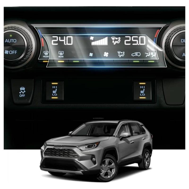 Displayschutzfolie Für Toyota Für RAV4 Für XA50 2019 2020 2021 2022 2023 Klimaanlage TPU Nano Kunststoff Filme Zubehör Klima Control Filme Navigation Schutzfolie von BIISVM