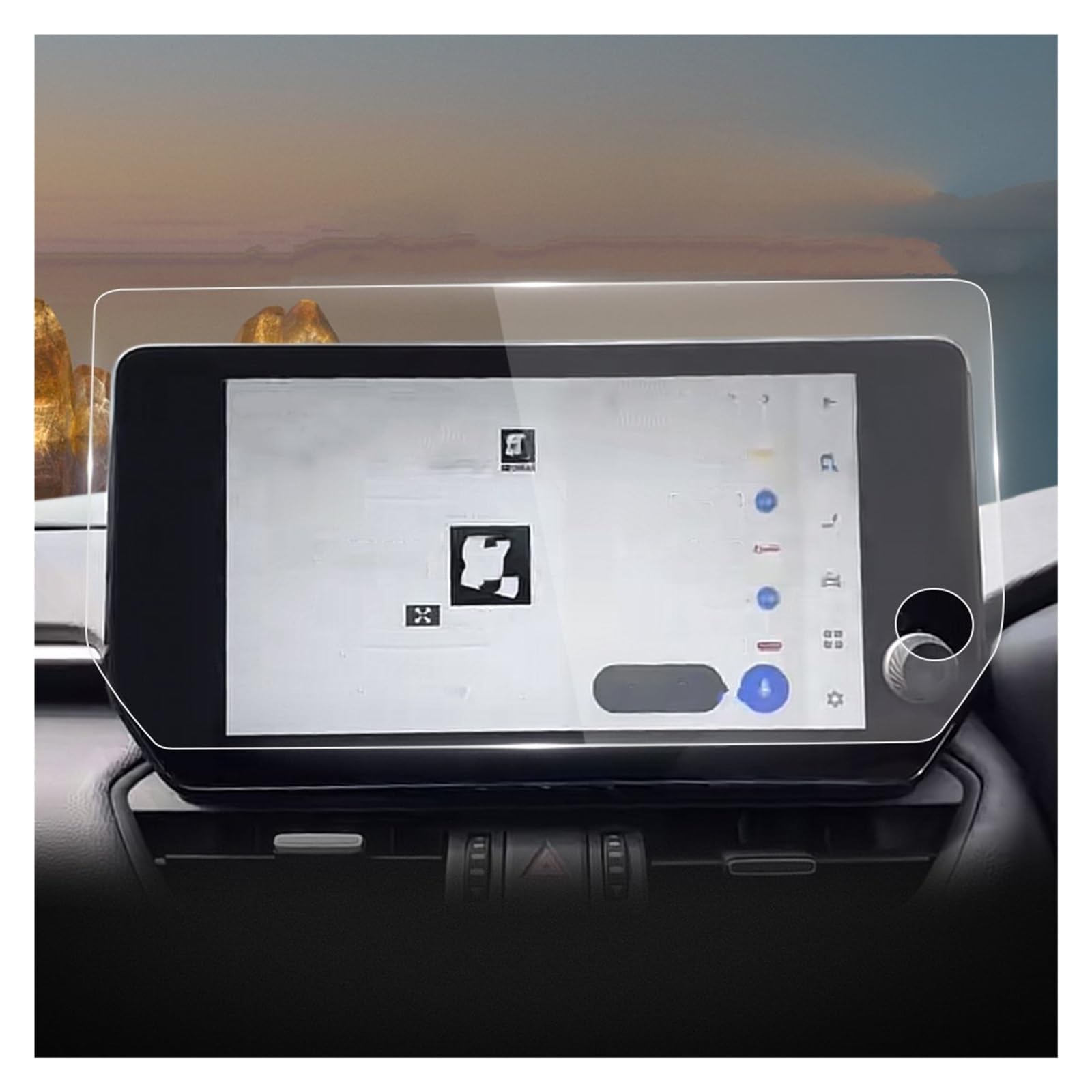 Displayschutzfolie Für Toyota Für RAV4 RHD 2023 Autoaufkleber Displayschutzfolie Aus Gehärtetem Glas Schutzfolie Navigation Automoties GPS Zubehör Navigation Schutzfolie von BIISVM