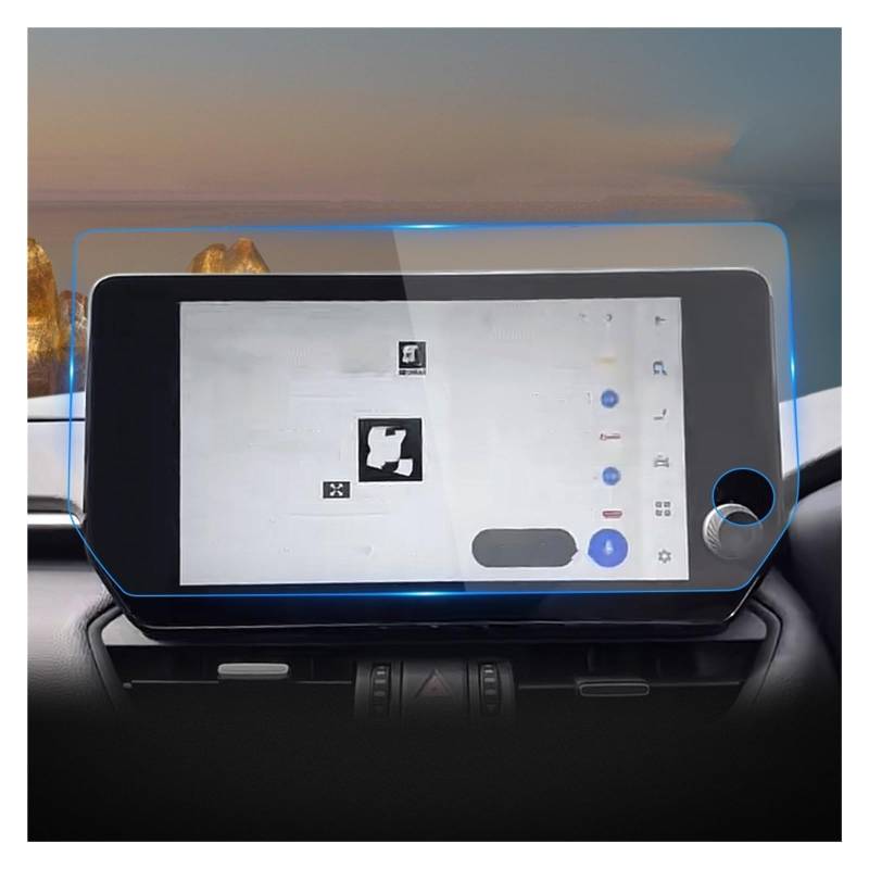 Displayschutzfolie Für Toyota Für RAV4 RHD 2023 Autoaufkleber Displayschutzfolie Aus Gehärtetem Glas Schutzfolie Navigation Automoties GPS Zubehör Navigation Schutzfolie von BIISVM