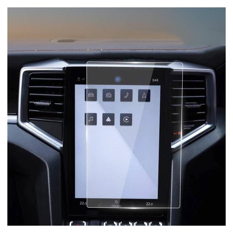 Displayschutzfolie Für VW Für Amarok 2023 Gehärtetem Glas Schutz Film Navigation Auto Innen Zubehör Auto Aufkleber Screen Protector Dash Carplay Navigation Schutzfolie von BIISVM