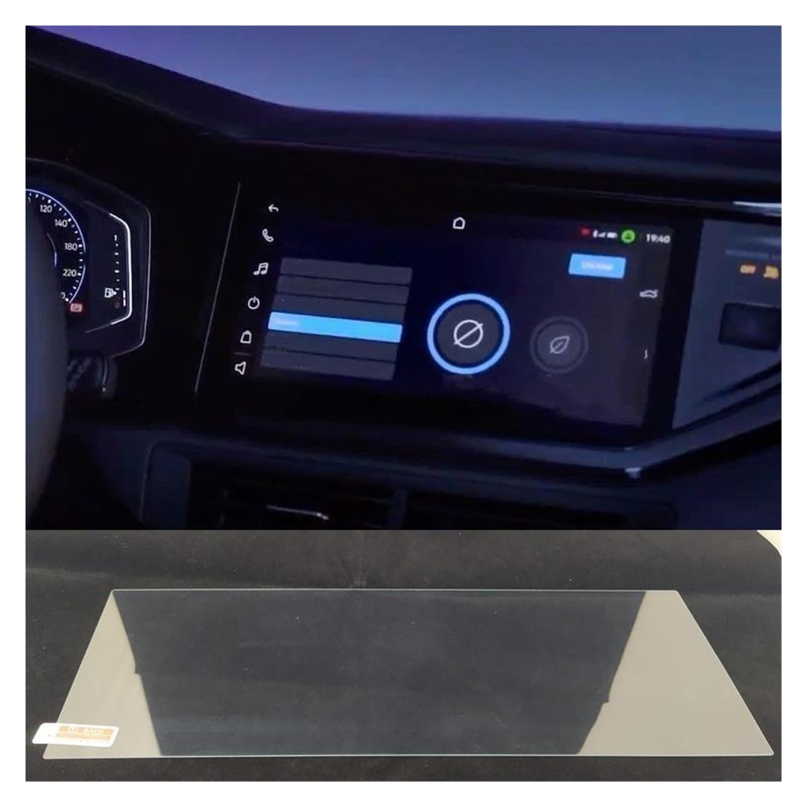 Displayschutzfolie Für VW Für Nivus 2020 2021 Instrument Gehärtetem Glas Screen Protector Dashboard Bildschirm Anti Scratch Film Armaturenbrett Glas Navigation Schutzfolie von BIISVM