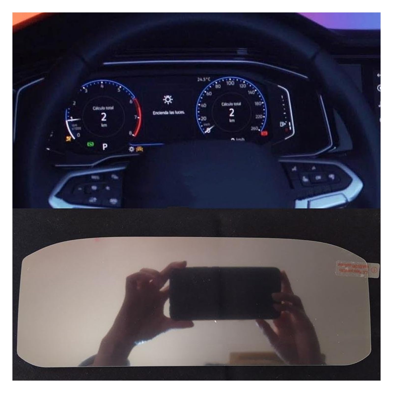 Displayschutzfolie Für VW Für Nivus 2020 2021 Instrument Gehärtetem Glas Screen Protector Dashboard Bildschirm Anti Scratch Film Armaturenbrett Glas Navigation Schutzfolie von BIISVM