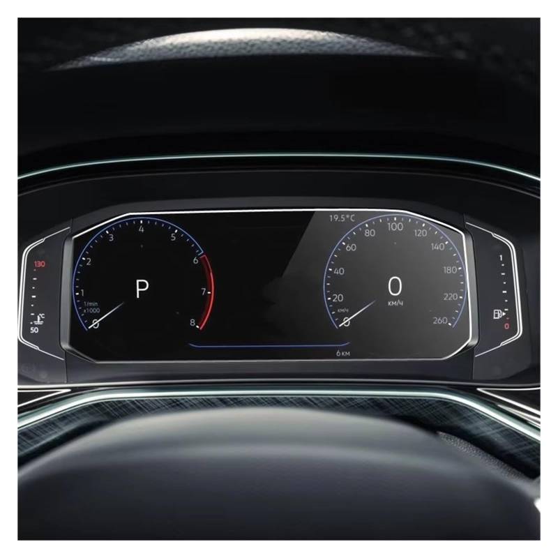 Displayschutzfolie Für VW Für Polo Für Liftback 2020 Instrument Anti Scratch Film Gehärtetem Glas Displayschutzfolie Dashboard Bildschirm Armaturenbrett Navigation Schutzfolie von BIISVM