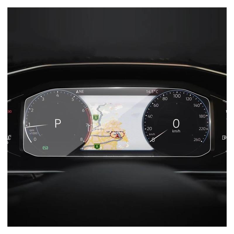 Displayschutzfolie Für VW Für Taos Für T-Cross 2020 2021 2022 Auto-LCD-Instrument Innenraum Kratzfester Displayschutz Aus Gehärtetem Glas Navigation Schutzfolie von BIISVM