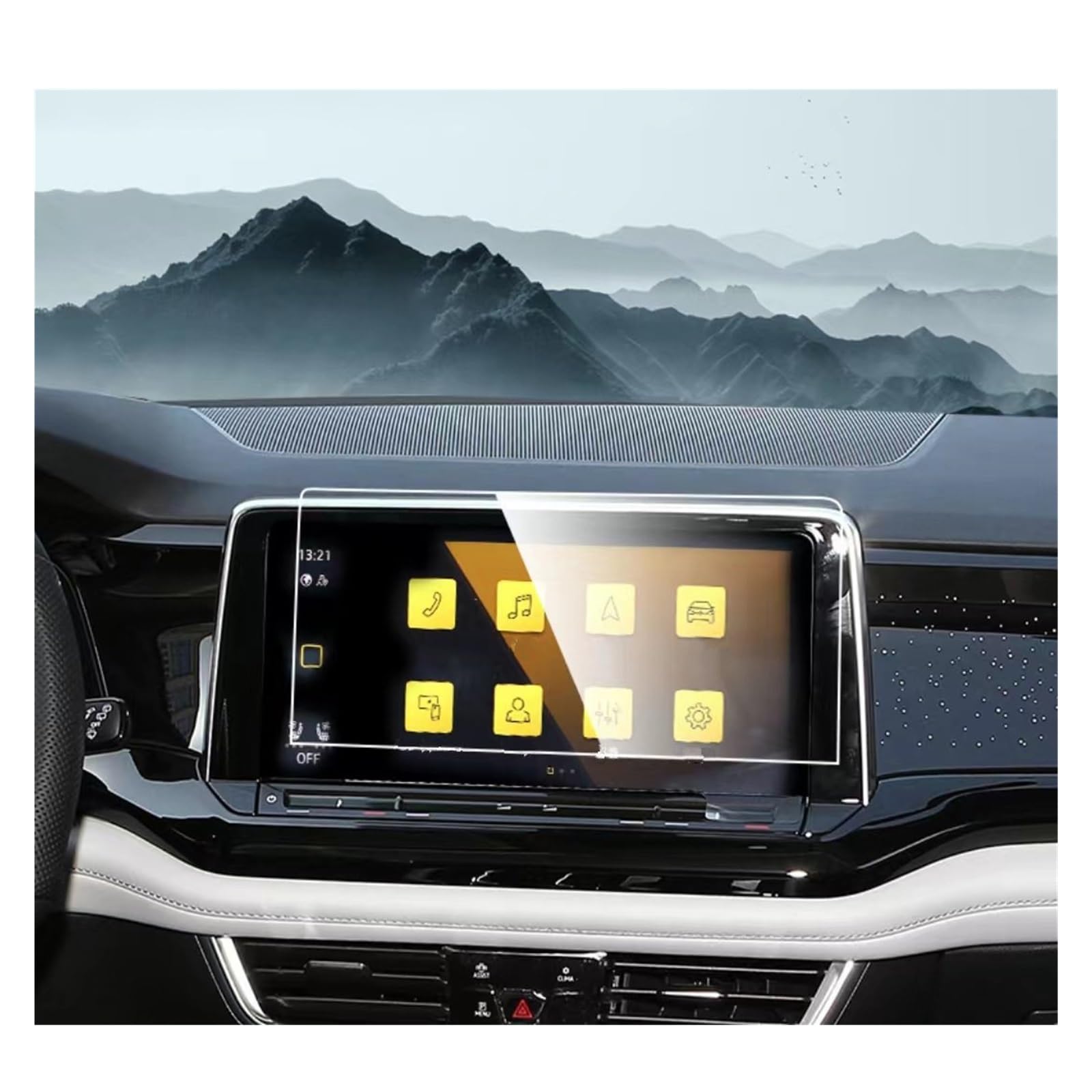 Displayschutzfolie Für VW Für Teramont X 2021 2022 2023 Auto LCD GPS Navigation Gehärtetem Glas Und Dashboard Bildschirm Film Schutz Navigation Schutzfolie von BIISVM