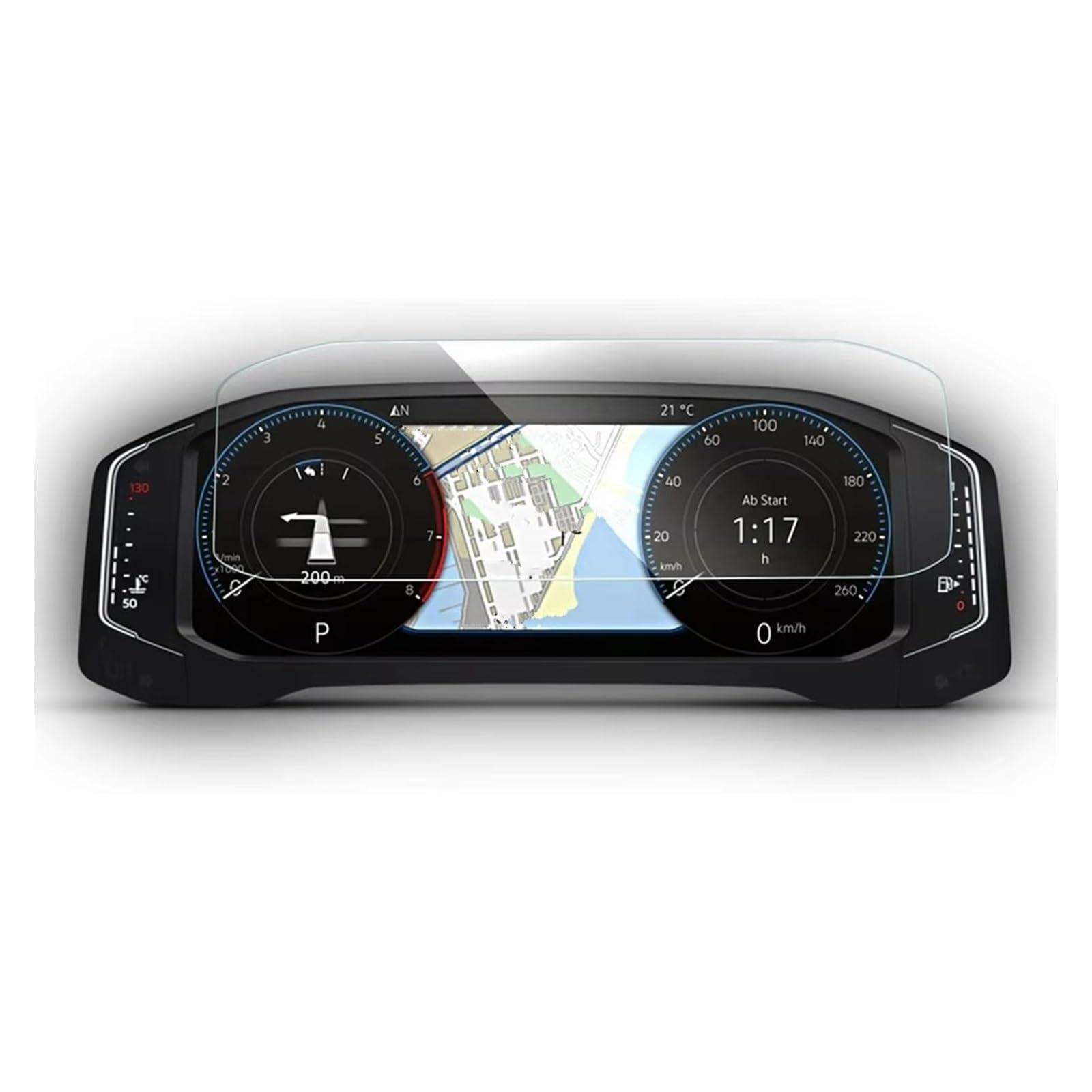 Displayschutzfolie Für VW Für Tiguan Mk2 Für Atlas 2021 2022 2023 Auto Instrument Dashboard Displayschutzfolie Schutzfolie Aus Gehärtetem Glas Navigation Schutzfolie von BIISVM