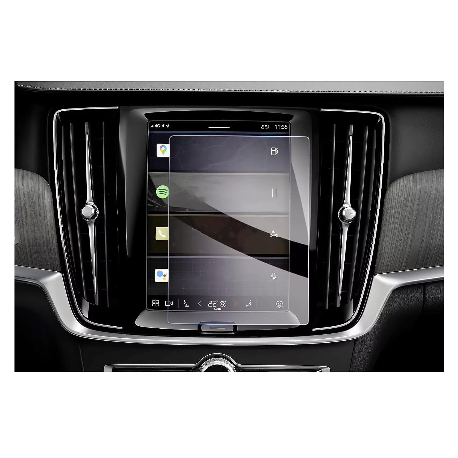 Displayschutzfolie Für Volvo Für XC40 Für XC60 Für XC90 Für V60 Für V90 Für S90 Für S60 C40 2017-2023 Auto-LCD-GPS-Navigation Displayschutzfolie Aus Gehärtetem Glas Navigation Schutzfolie von BIISVM