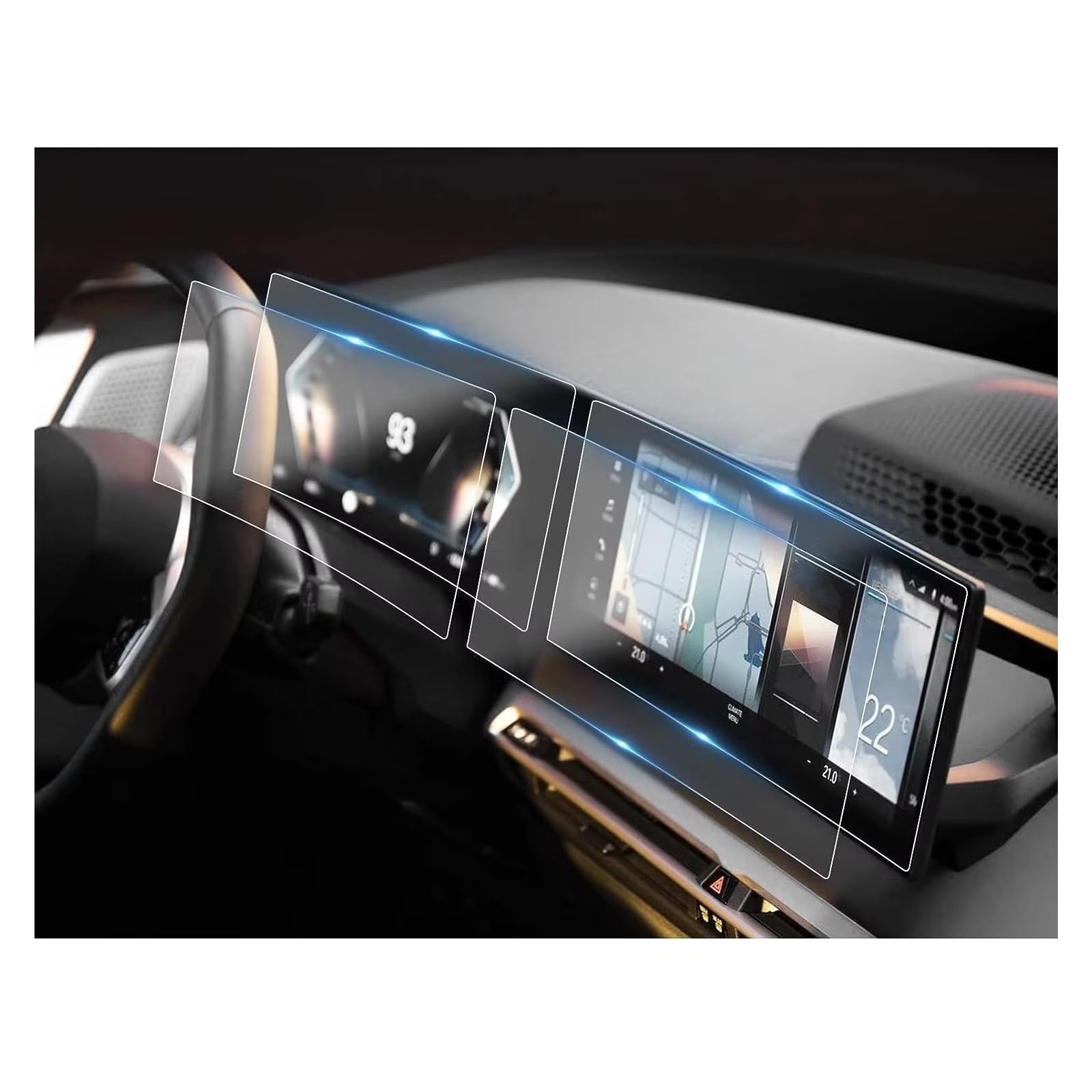 Displayschutzfolie Für X5 IX I4 I7 Für X6 Für X7 IDrive 8 2023 2024 12,3 Zoll Auto LCD GPS Navigation Gehärtetes Glas Und Armaturenbrett-Bildschirmschutzfolie Navigation Schutzfolie von BIISVM