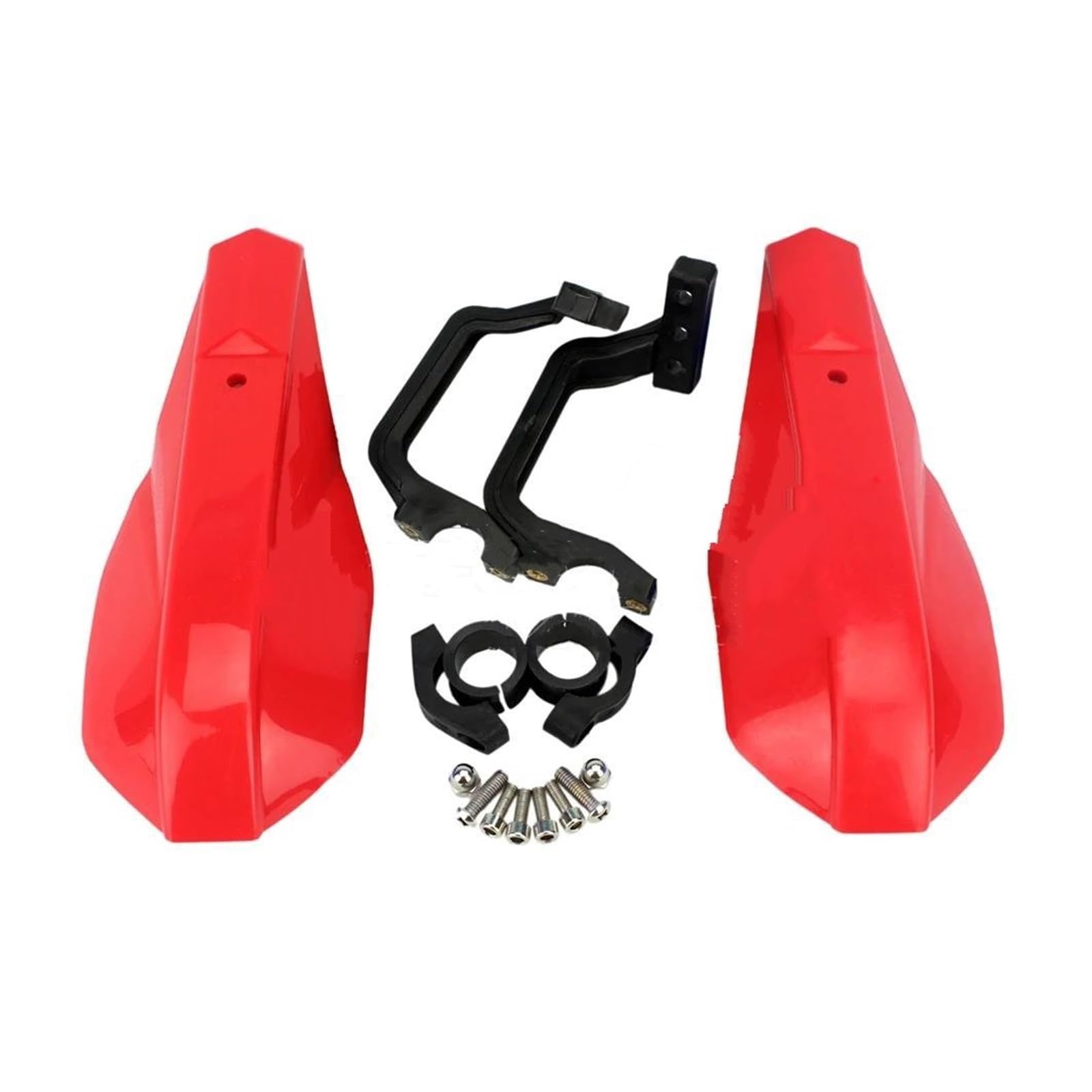 Für Kawasaki Universal 22mm 7/8 "Motorrad Hand Schutz Hand Guards Abdeckung Handschutz Dirt Bikes Für Enduro Motorrad Handschutz Handprotektoren(Rot) von BIISVM