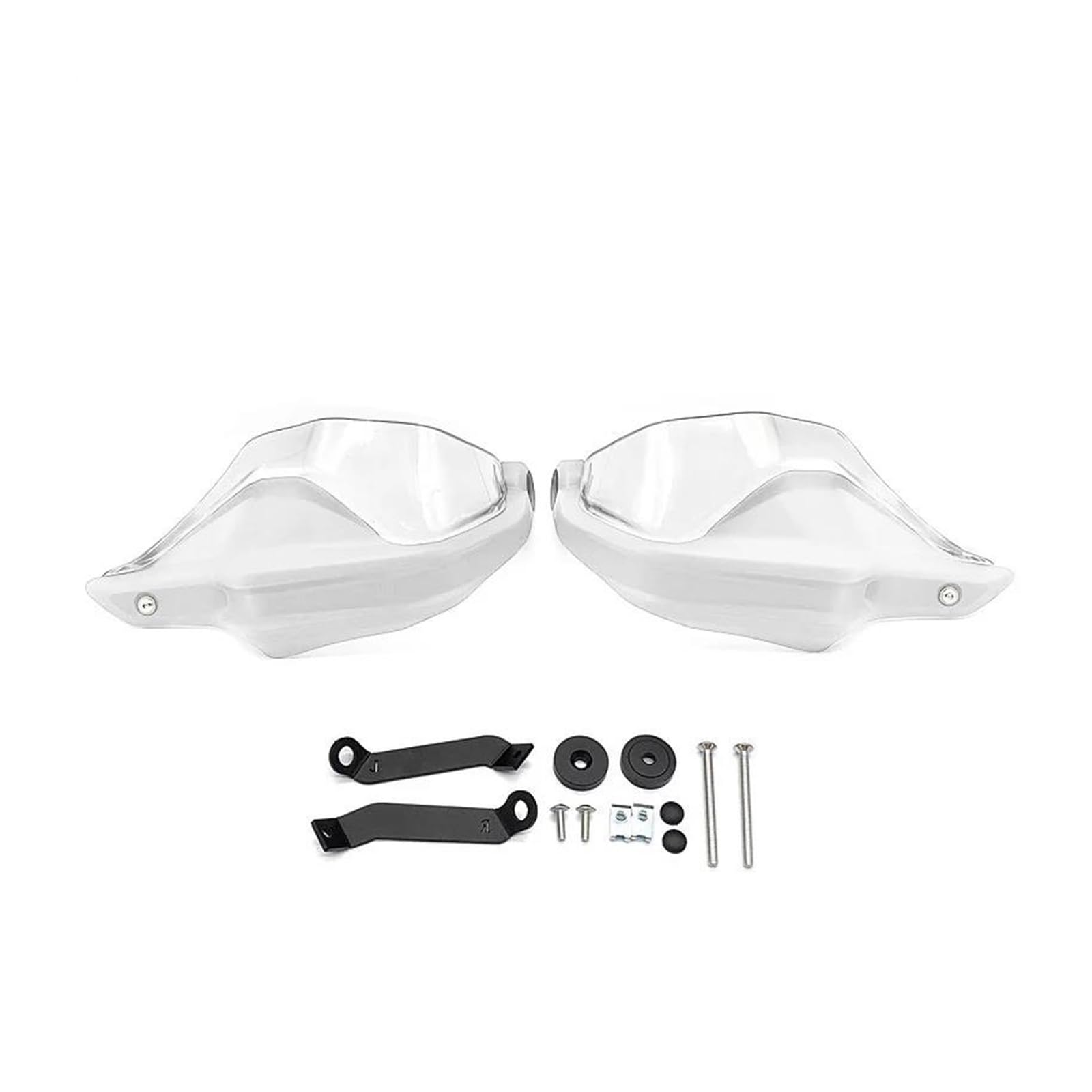 Für NC750X NC700X Für DCT NC750S NC 750X2013-2022 2020 2021 Carbon Look Motorrad Handschutz Schild Hand Schutzfolie Motorrad Handschutz Handprotektoren(White Clear Set) von BIISVM