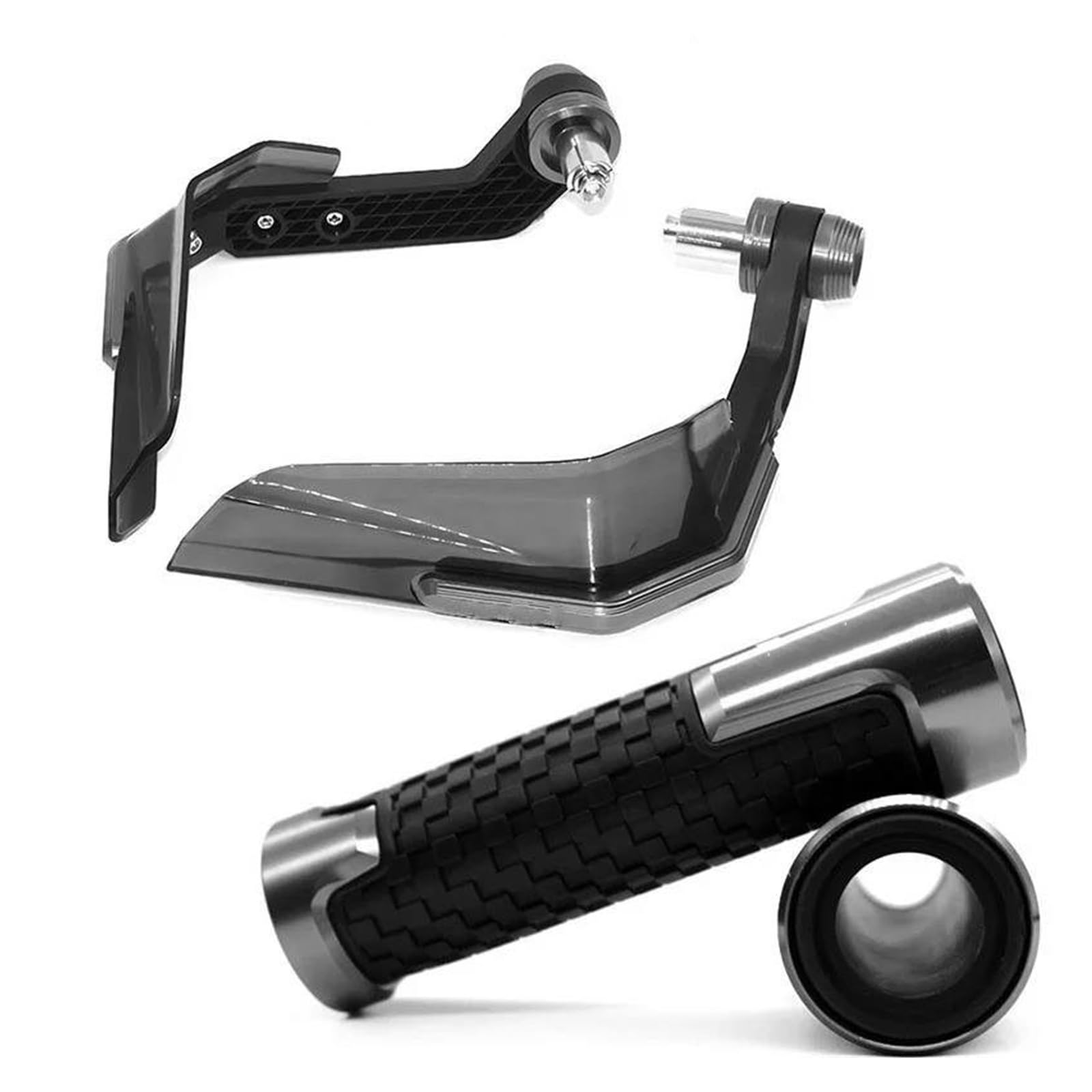 Für Transalp 600 650 700 Für XLV Motorrad Handschutz Griffe Griff Schild Windschutzscheibe Lenker Wachen Motorrad Handschutz Handprotektoren(B-Titanium) von BIISVM