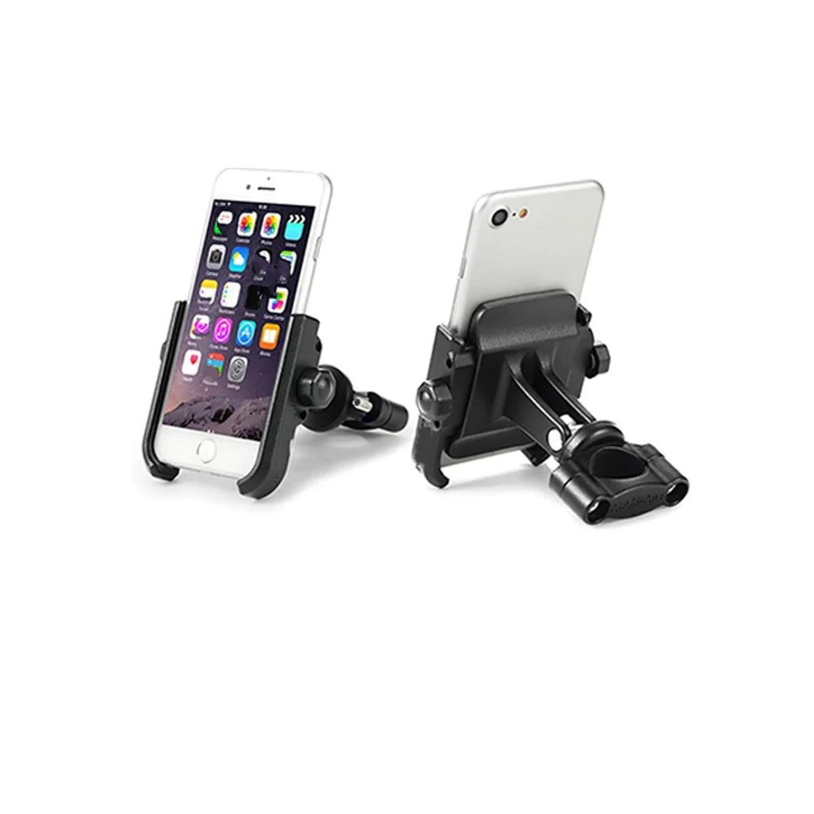 GPS Navigation Halterung Motorrad Ständer Halter Telefon Handy GPS Platte Halterung Telefon Halter USB FÜR CB500X 2016 2017 2018 2019 2020 2021 2022 2023 Navigationshalterung(Black Phone Holder) von BIISVM