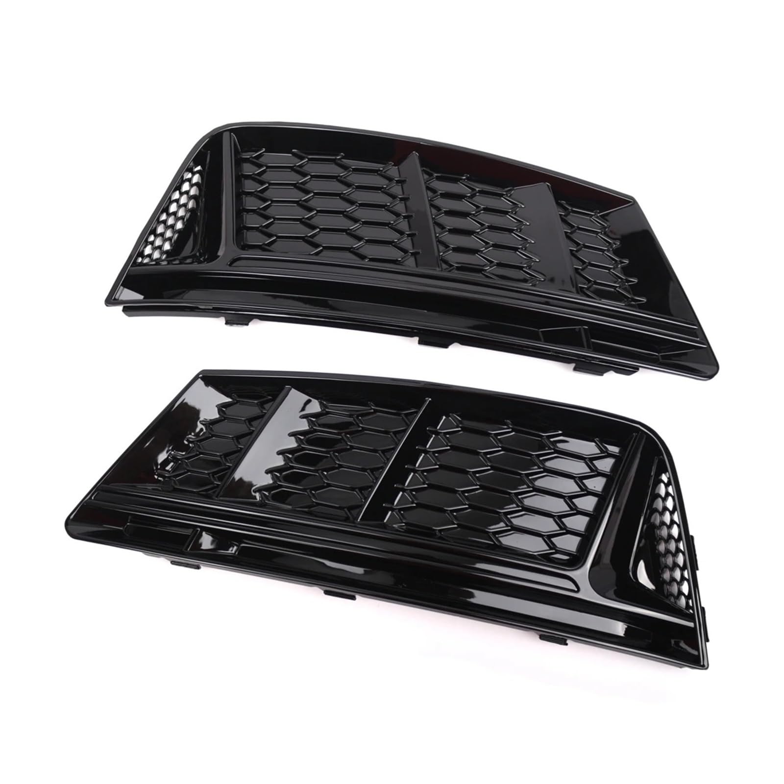 Kühlergrill Grill 1 Paar Glänzend Schwarz Auto Vorderen Stoßfänger Unteren Nebel Licht Lampe Grill Grille Abdeckung Fit Für A4 Für B9 2016 2017 2018 Auto Zubehör Grill Kühlergrill Vorne von BIISVM