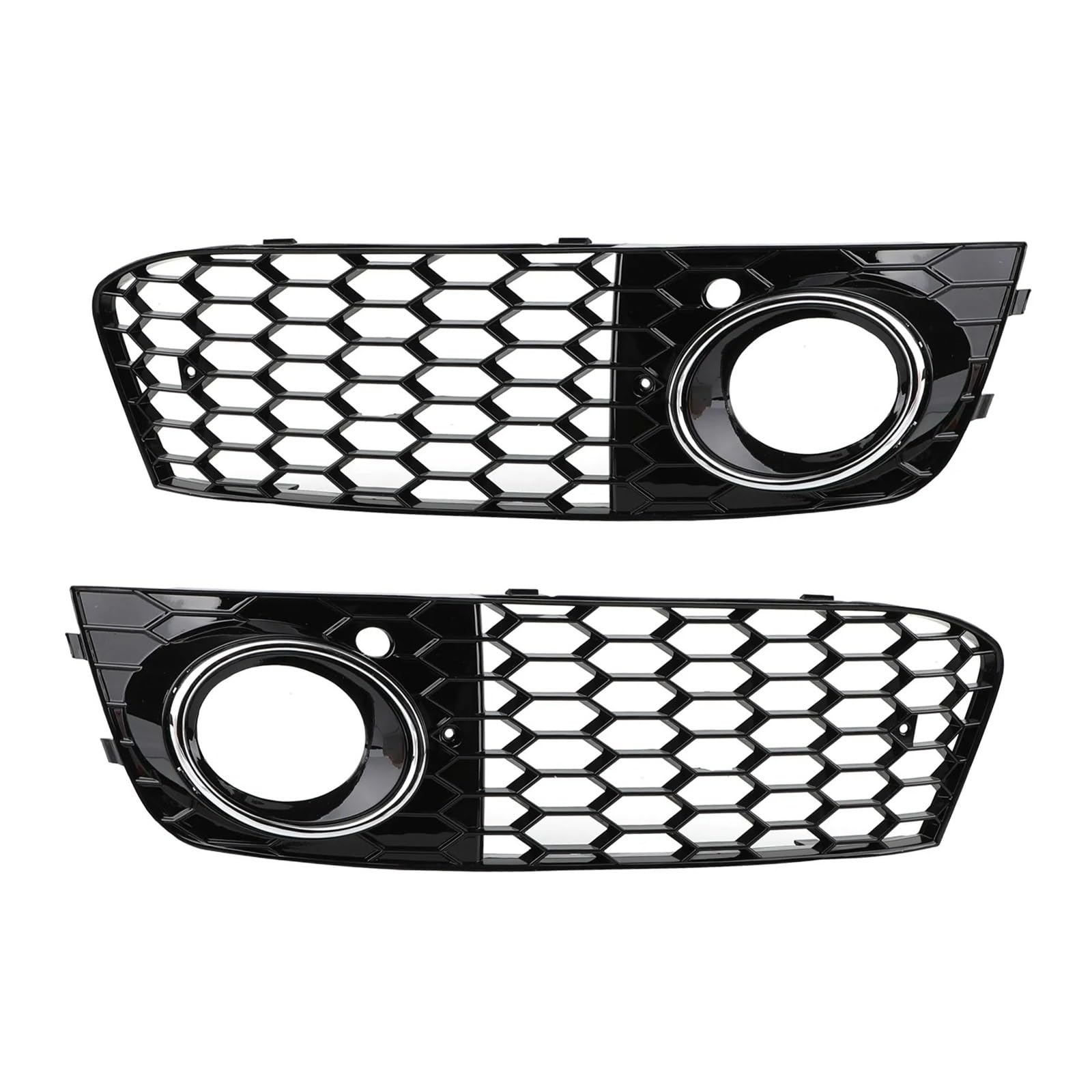 Kühlergrill Grill 1 Paar Honeycomb Mesh Nebel Licht Offenen Entlüftungs Grill Intake Fit Für A4 Für B8 2009 2010 2011 2012 Auto Außen Zubehör Teile Grill Kühlergrill Vorne von BIISVM