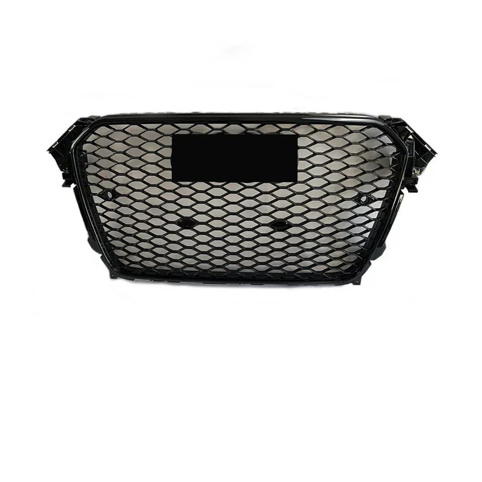 Kühlergrill Grill Alle Glänzenden Schwarzen Rahmen-Waben-Frontstoßstangengrill Für A4 Für B8.5 2013 2014 2015 Stilgitter Oberer Grill Grill Kühlergrill Vorne(All Glossy Black) von BIISVM