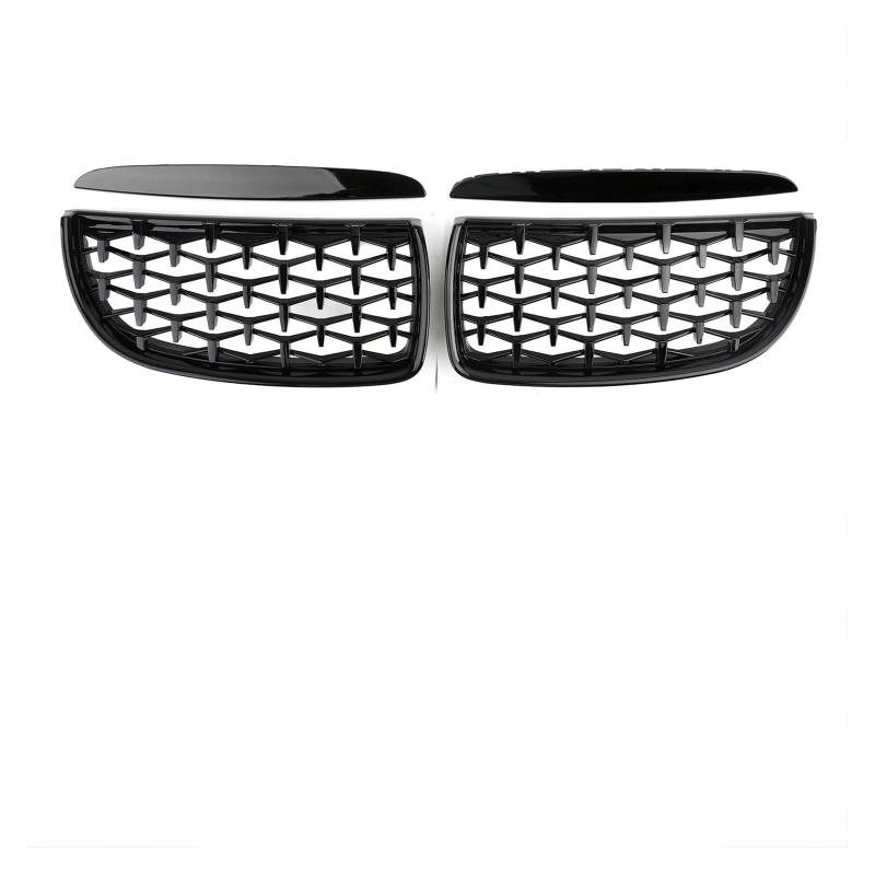 Kühlergrill Grill Auto Front Glanz Balck Grills Sport Diamant Für E90 Für E91 Tuning Für 3 Serie 2005 2006 2007 2008 2009 2010 2011 2012 Für LCI Grill Kühlergrill Vorne(05-08 GBlack) von BIISVM