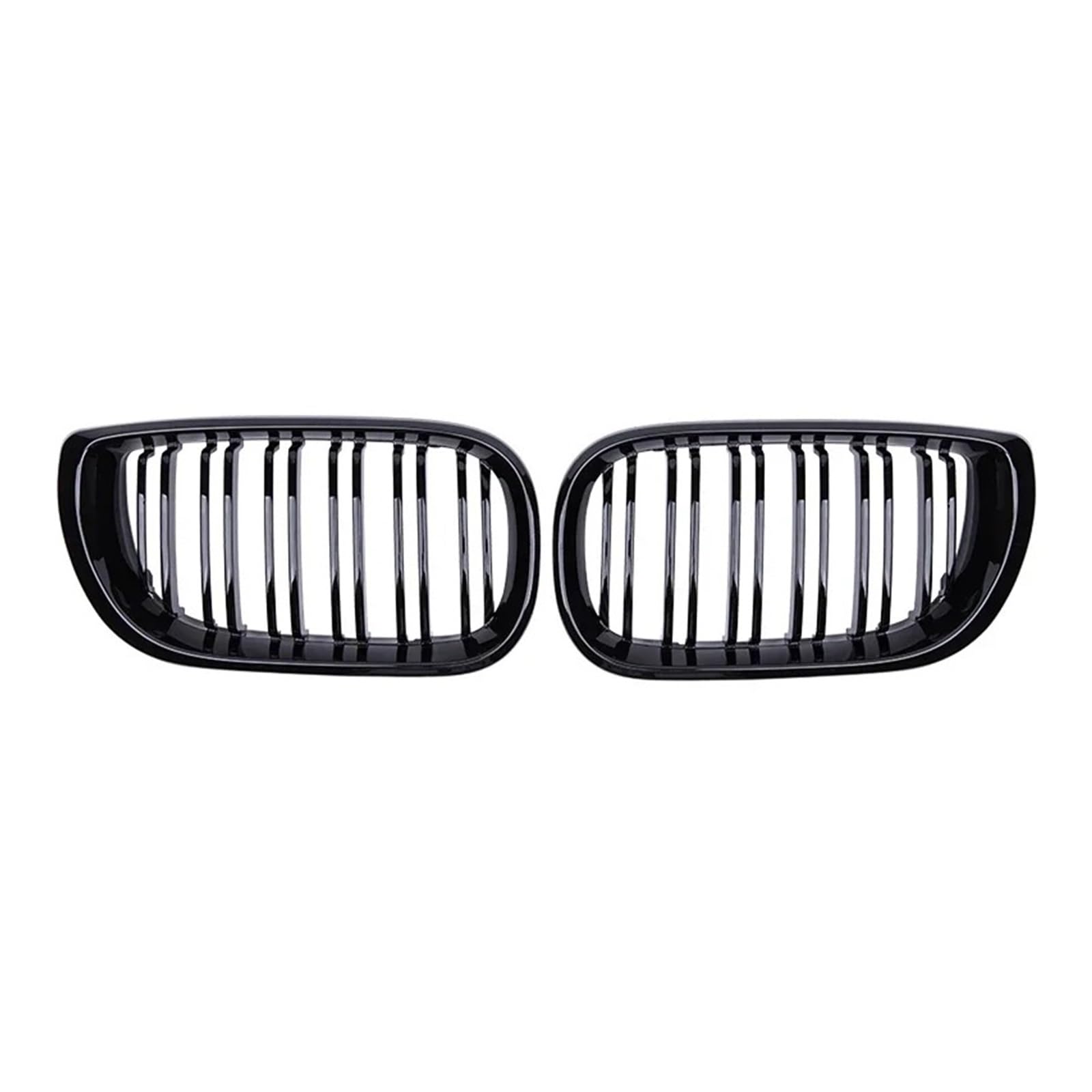 Kühlergrill Grill Auto Front Niere Grill Glanz Schwarz Grille Doppel Lamellen Haube Racing Grills Für 3 Serie Für E46 4 Tür 2002 2003 2004 2005 Grill Kühlergrill Vorne von BIISVM