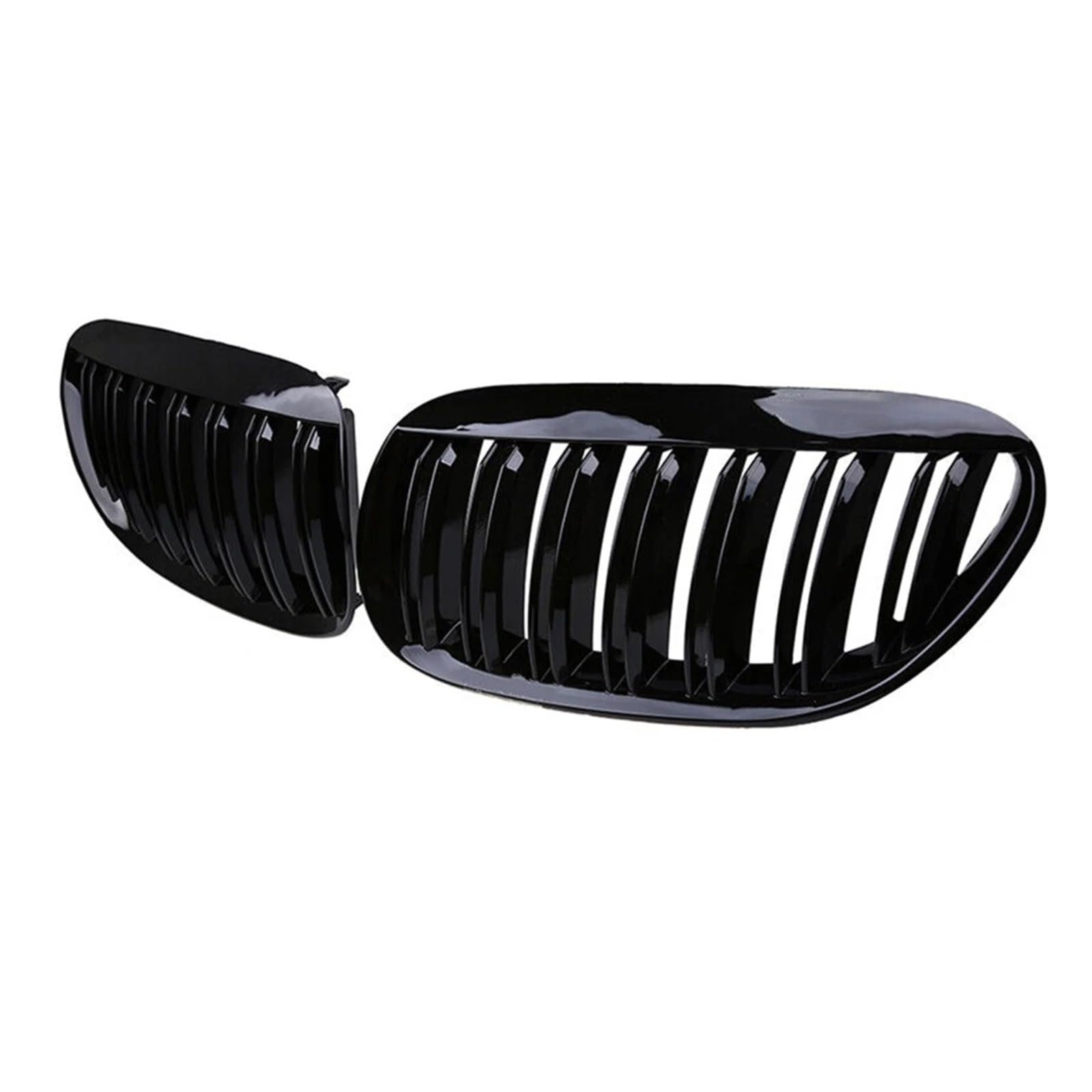 Kühlergrill Grill Auto Front Niere Grills Doppel Linie Lamellen Racing Grille Für 6 Serie Für E63 Für E64 2003 2004 2005 2006 2007 2008 2009 2010 Grill Kühlergrill Vorne von BIISVM