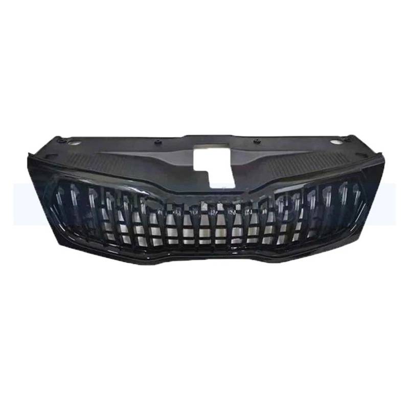 Kühlergrill Grill Auto Front Stoßstange Grill Für KIA Für K2 2011 2012 2013 2014 Racing Grills Maske Kühlergrill Grill Kühlergrill Vorne(Schwarz) von BIISVM