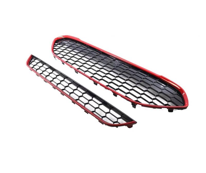 Kühlergrill Grill Auto Front Stoßstange Grill Oberen Und Unteren Grill Für Ford Für Fiesta 2013 2014 2015 2016 1778260 1801358 Honeycomb Mesh Stil Grill Abdeckung Grill Kühlergrill Vorne von BIISVM