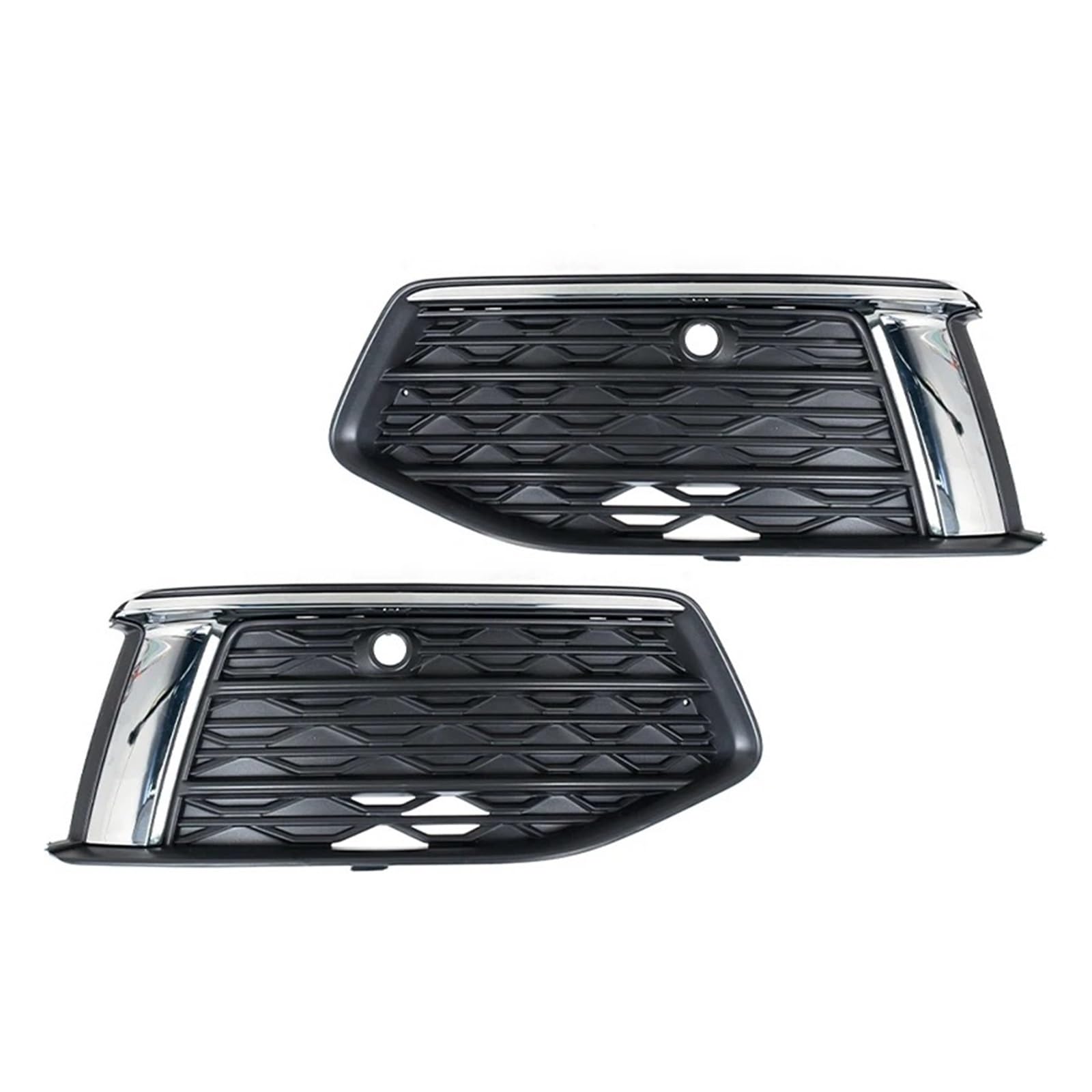 Kühlergrill Grill Auto Front Stoßstange Nebel Licht Lampe Kühlergrill Abdeckung Für A6 Für C8 2019 2020 2021 Auto Zubehör Nebel Lampe Trim Rahmen Grill Kühlergrill Vorne(Left and Right) von BIISVM