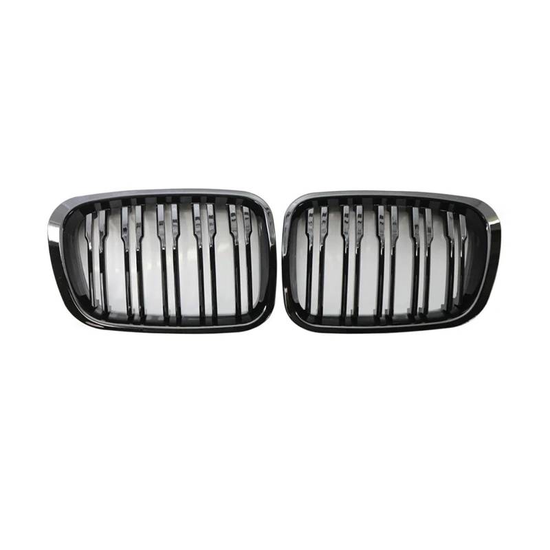 Kühlergrill Grill Auto-Frontstoßstange Nierengrill Grill Glänzend Schwarz Renngrills Für 3er-Serie Für E46 4-Türer 4D 4DR 1998 1999 2000 2001 Styling Grill Kühlergrill Vorne von BIISVM