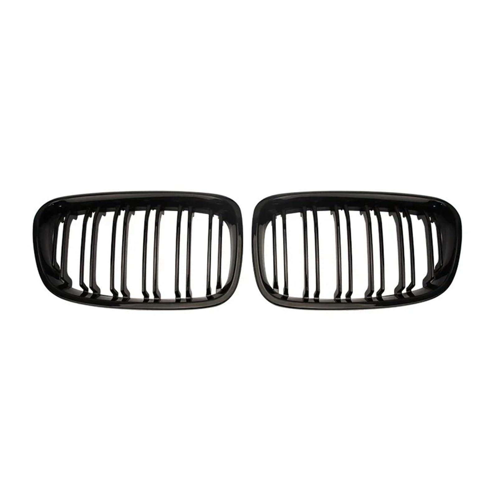 Kühlergrill Grill Auto-Frontstoßstange Nierengrill Racing Grills Für 1 Serie Für F20 Für F21 2011–2014 Ersatz-Doppellamellen Glänzend Schwarze Gitter Grill Kühlergrill Vorne von BIISVM