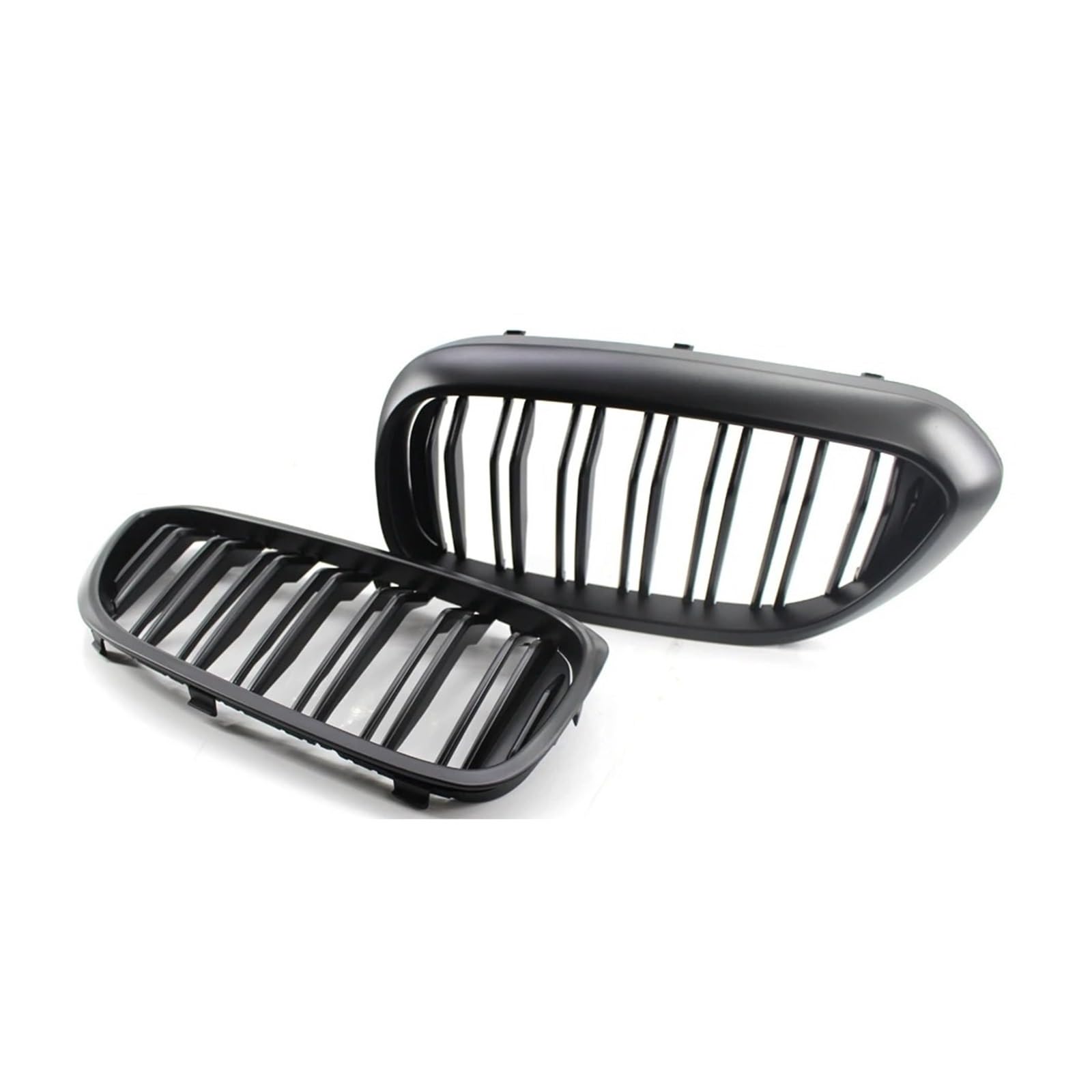 Kühlergrill Grill Auto-Frontstoßstangen-Renngrill Für 5er-Serie Für G30 Für G31 Für 520i Für 530i Für 540i Für M5 Doppellamellen-Nierengrill Glänzend Schwarzer Grill Kühlergrill Vorne(Matt-schwarz) von BIISVM