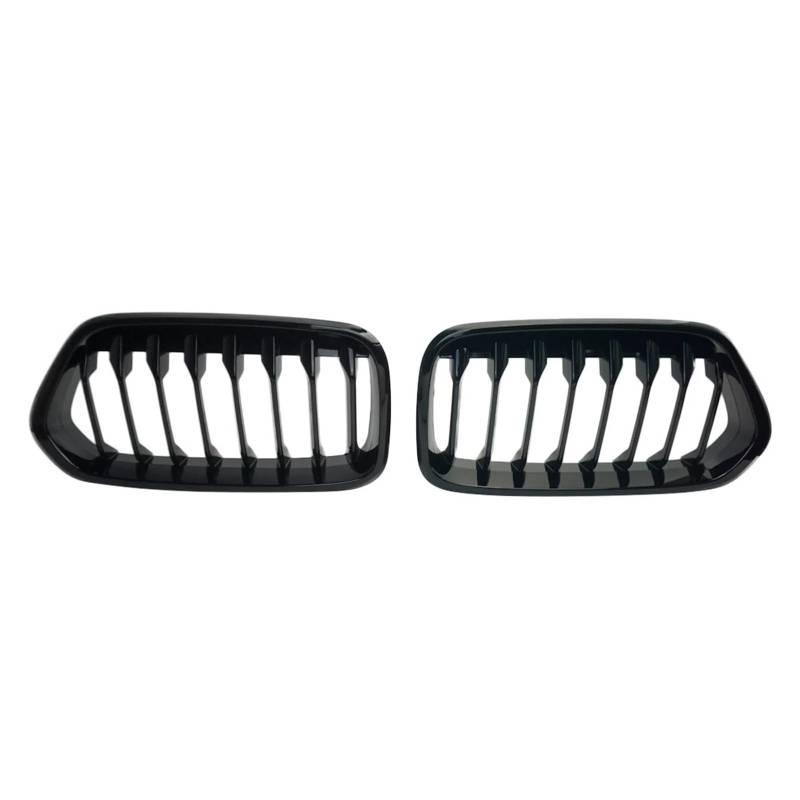 Kühlergrill Grill Auto-Frontstoßstangengrill Ersatz-Racing-Grill Glänzend Schwarz Einzellinien-Lamellengitter Für X2 Für F39 2018 2019 2020 2021 Grill Kühlergrill Vorne von BIISVM