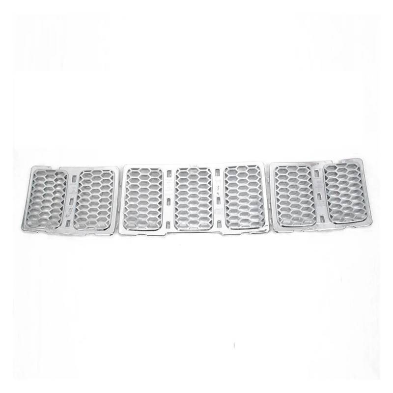 Kühlergrill Grill Auto Kühlergrill Mesh Einsatz Dekoration Abdeckung Trim Für Jeep Für Grand Für Cherokee 2014 2015 2016 2017 20198 2019-2023 Auto Außen Zubehör Grill Kühlergrill Vorne(2014-2016 Chrom von BIISVM