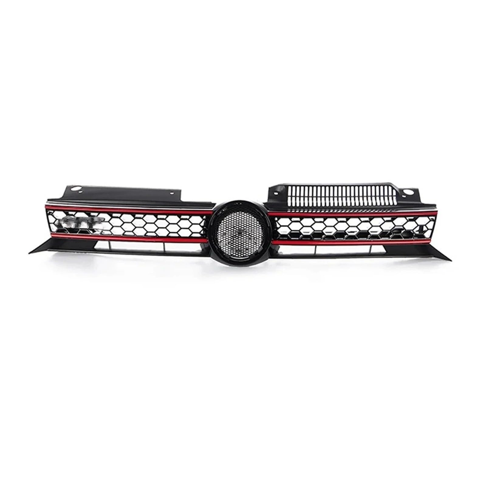 Kühlergrill Grill Auto Racing Grills Frontgrill Waben Stoßstange Unteren Gitter Für VW Für Golf 6 Für MK6 Nicht-GTI 2009 2010 2011 2012 2013 Body Kit Grill Kühlergrill Vorne(Red line) von BIISVM