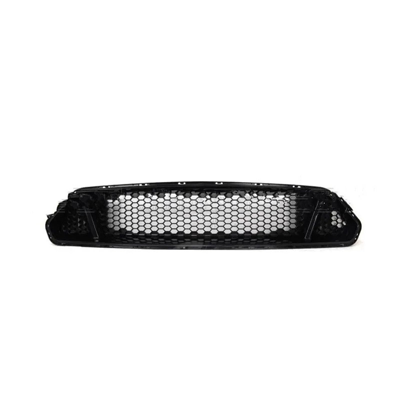 Kühlergrill Grill Carbon Faser Muster Auto Vorderen Stoßfänger Grille Grills Racing Grille Für Ford Für Mustang 2018 2019 2020 2021 Auto Styling Grill Kühlergrill Vorne(Bright Black) von BIISVM