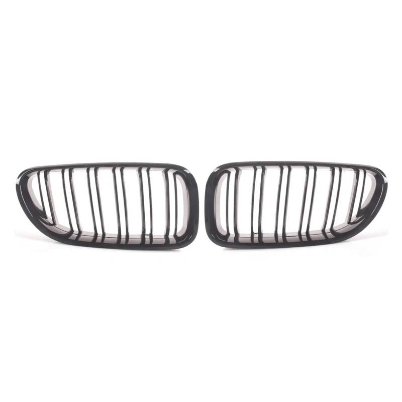 Kühlergrill Grill Carbon Fiber Front Bumper Niere Grill Gitter Für M6 Für 640i Für 650i Für F06 Für F12 Für F13 2012 2013 2014 2015 2016 2017 Grill Kühlergrill Vorne(Gloss Black) von BIISVM