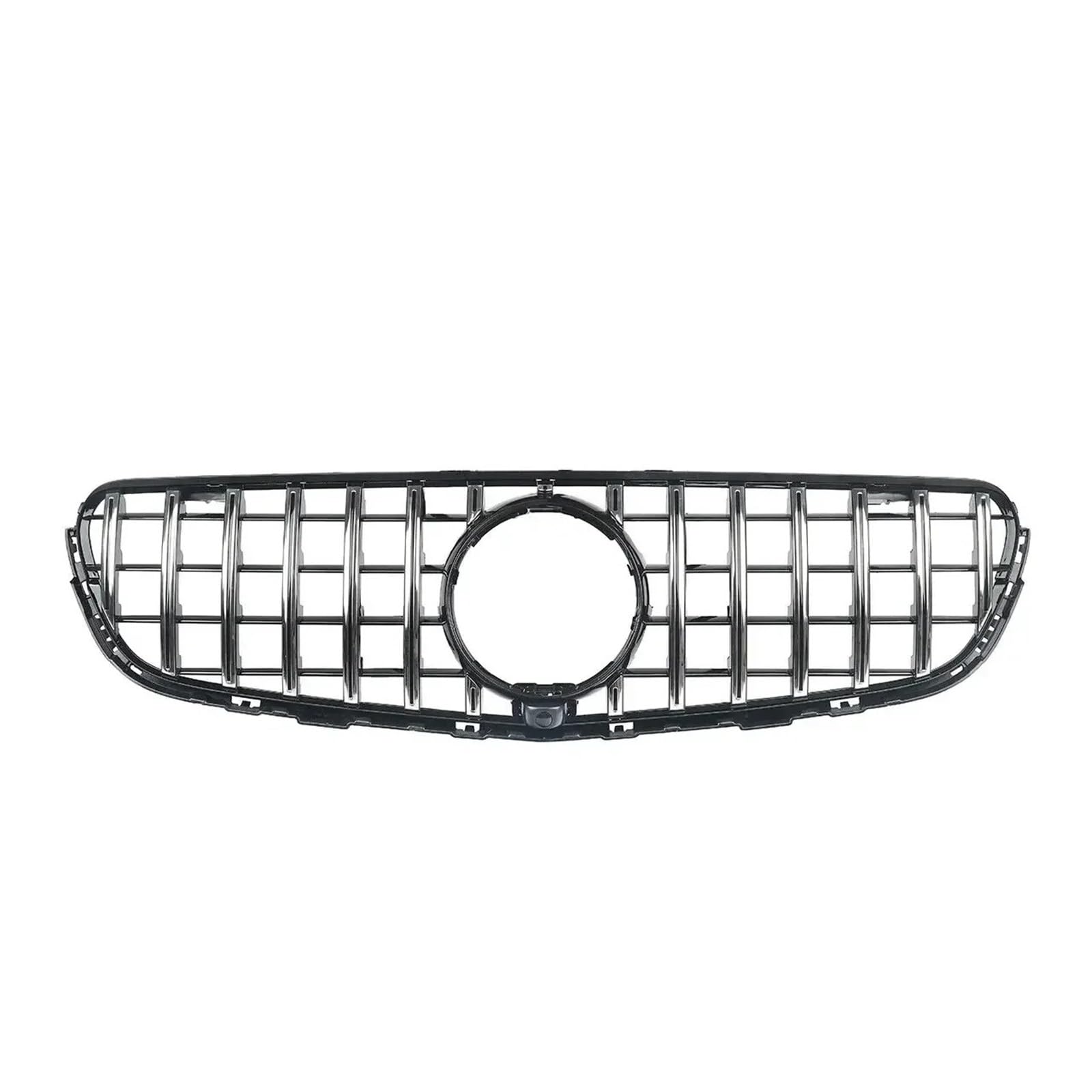 Kühlergrill Grill Chrom Schwarz Front Hood Grille Racing Stoßstange Grill W/Kamera Loch Für 2016 2017 2018 2019 Für Für C253 Für X253 Für GLC300 Grill Kühlergrill Vorne von BIISVM