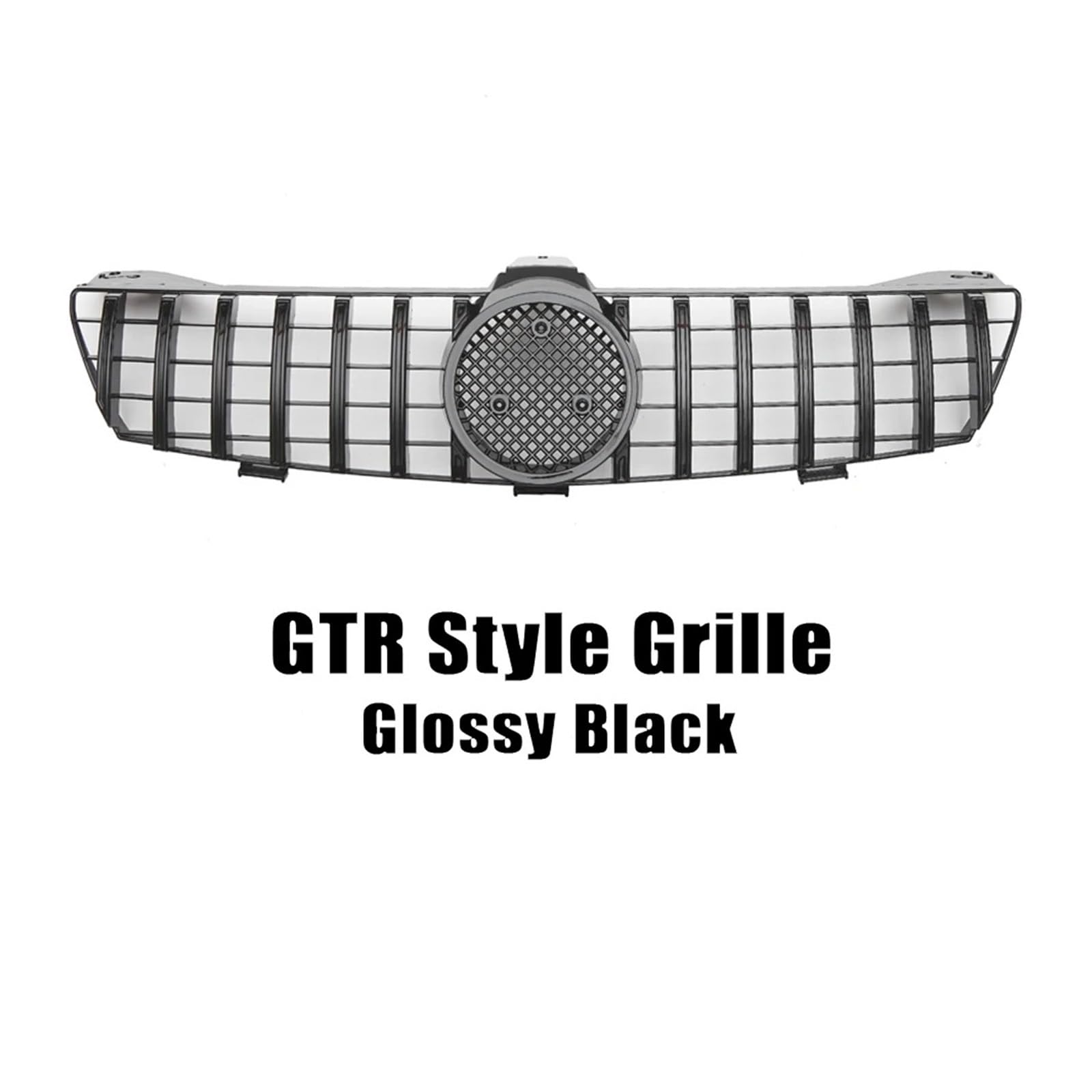 Kühlergrill Grill Chrome Black Diamonds Style Frontstoßstangengrill Für Für Benz Für CLS-Klasse Für W219 Für CLS350 Für CLS500 2005 2006 2007 2008 Grill Kühlergrill Vorne(GTR-Glossy Black) von BIISVM